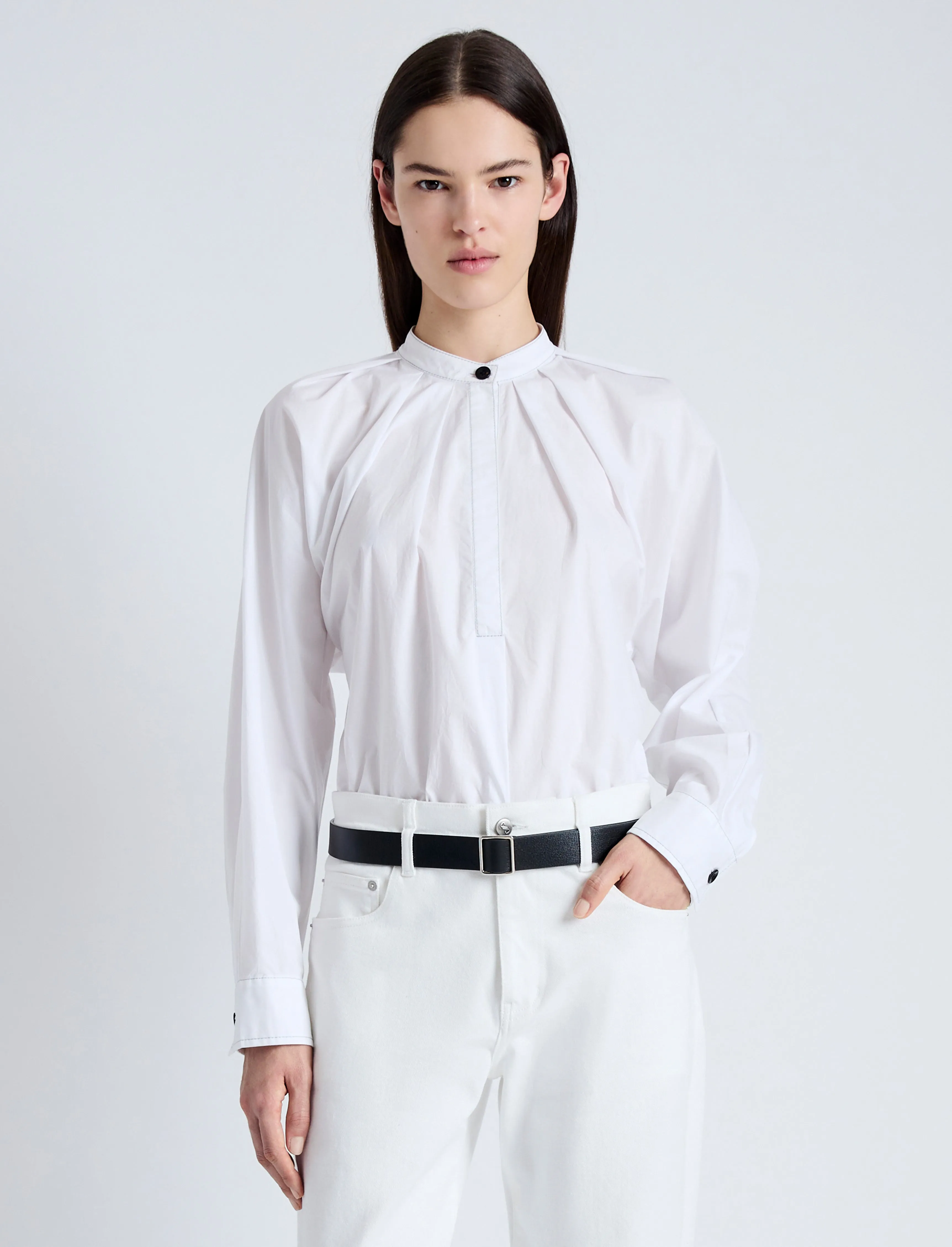 Carter Top in Tech Poplin sold by Proenza Schouler product image thumbnail 2