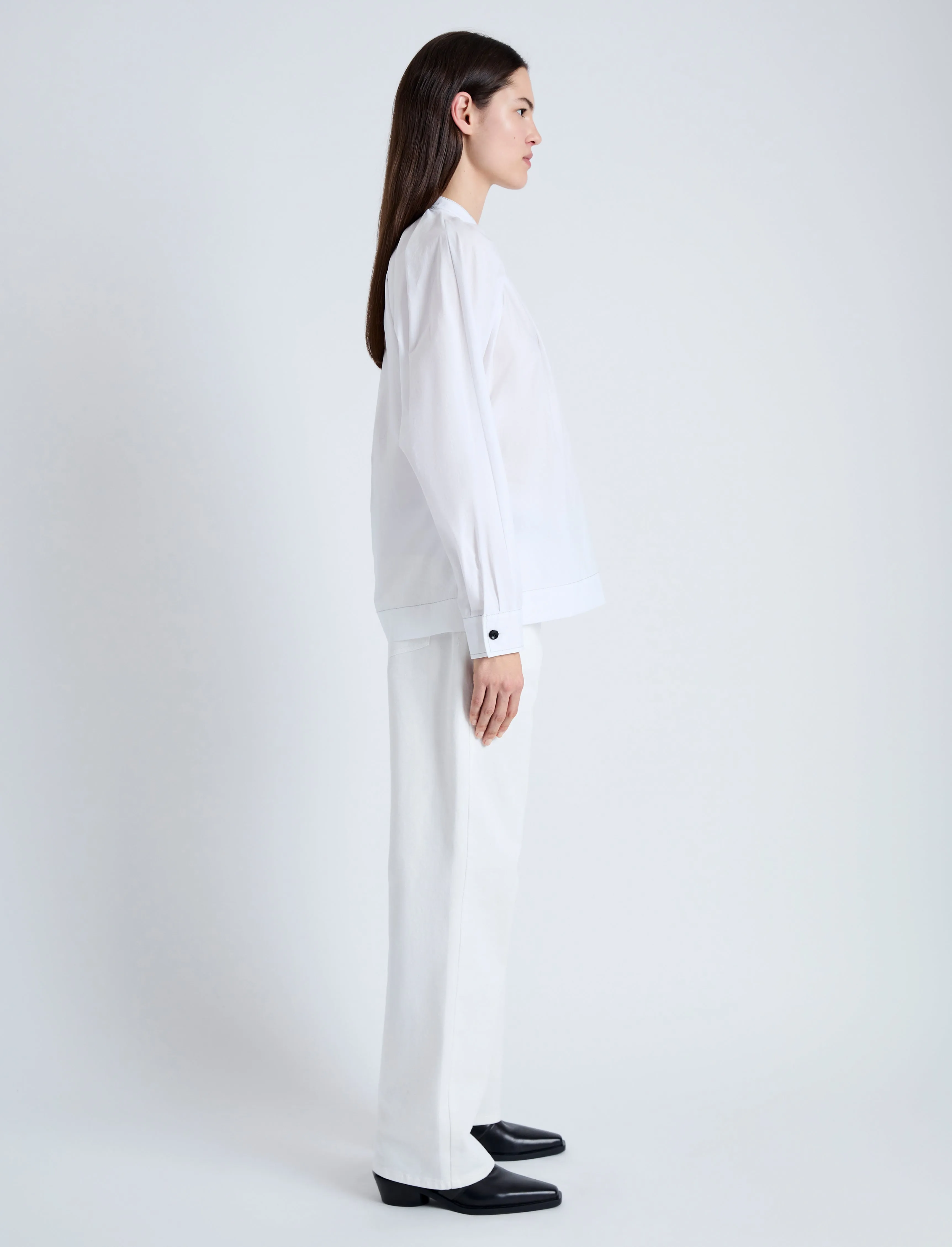 Carter Top in Tech Poplin sold by Proenza Schouler product image thumbnail 4