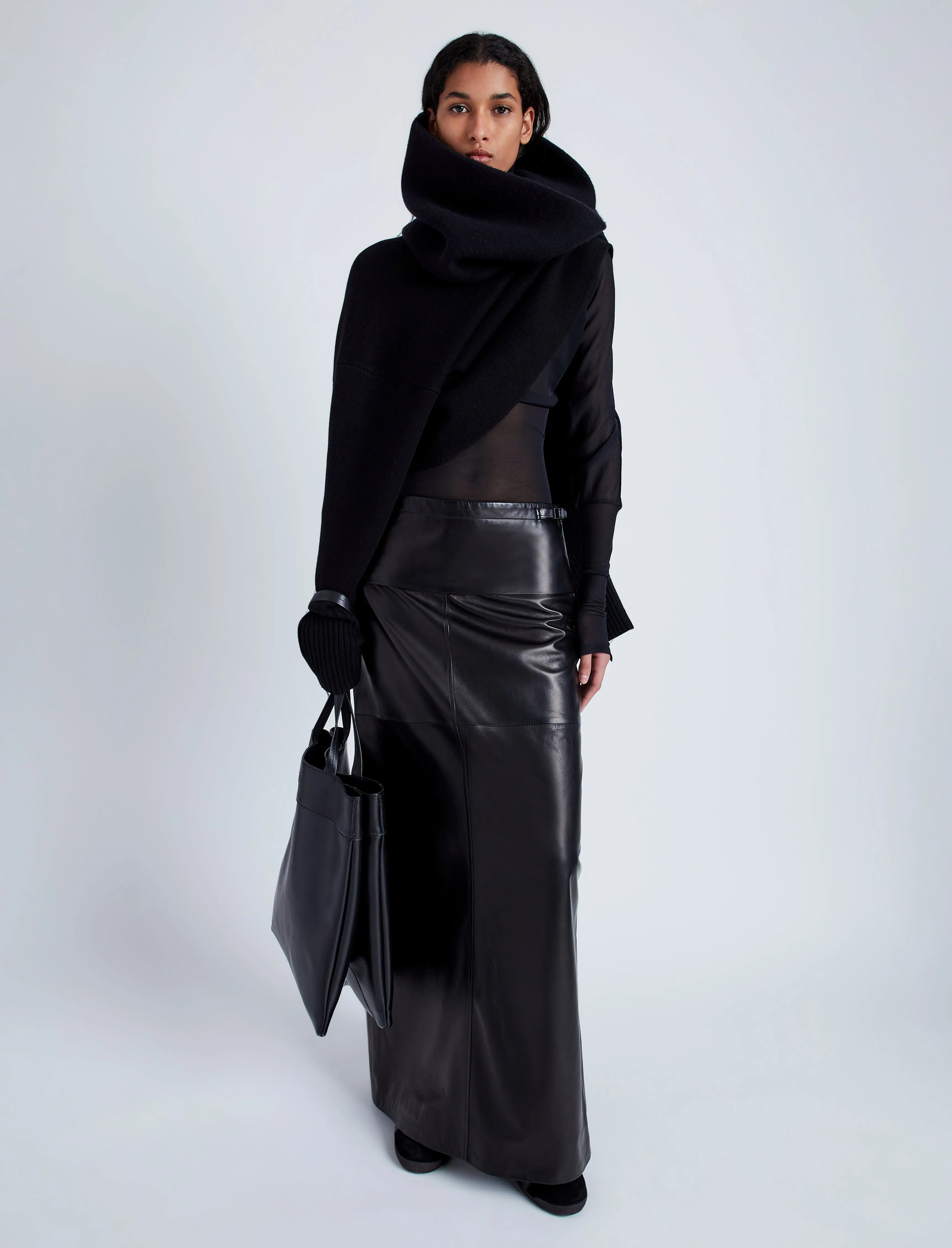 Adriana Skirt in Paper Leather sold by Proenza Schouler product image thumbnail 2
