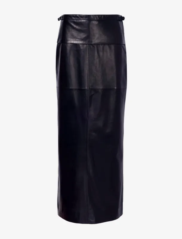 Adriana Skirt in Paper Leather made by Proenza Schouler