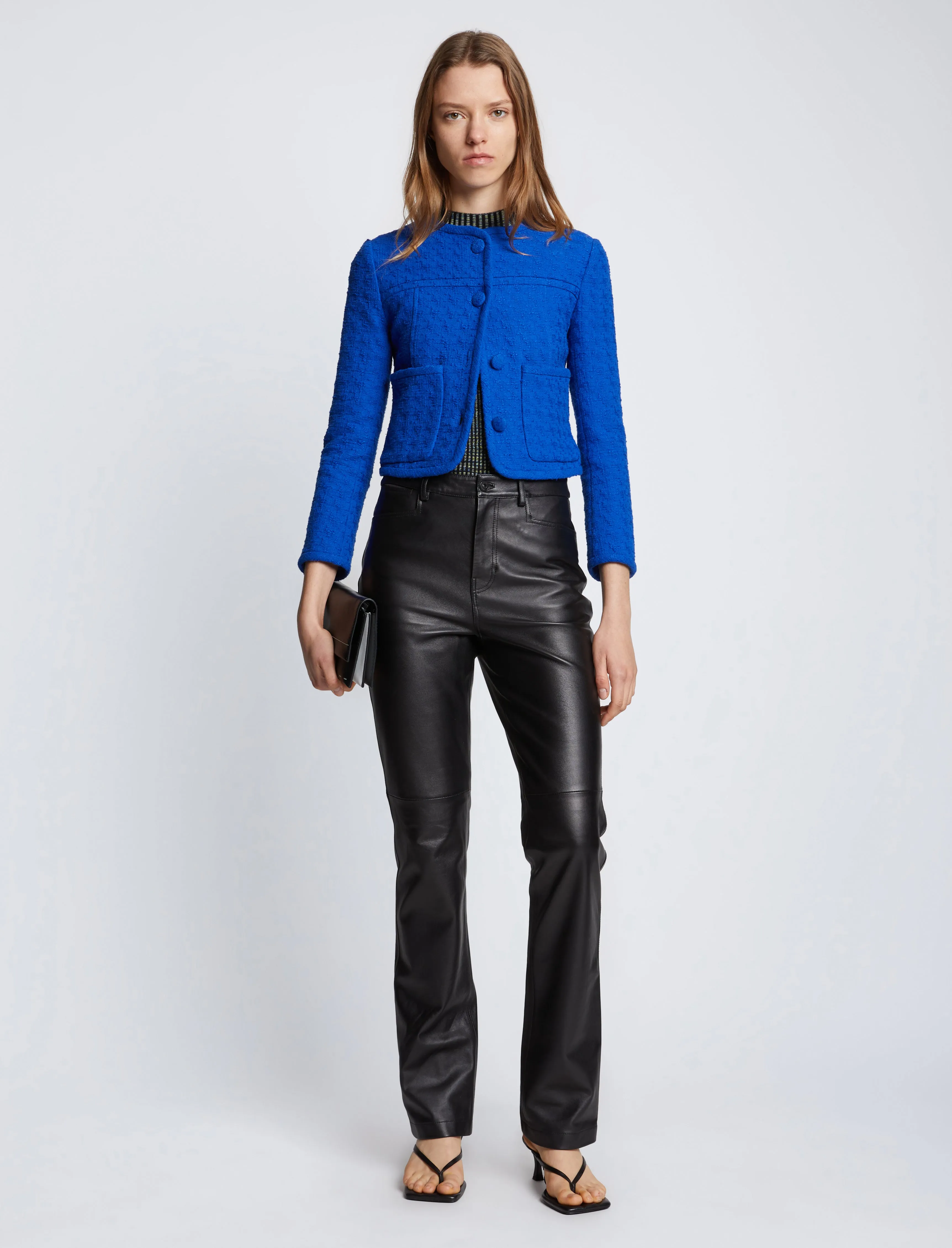 Tweed Cropped Jacket sold by Proenza Schouler product image thumbnail 3