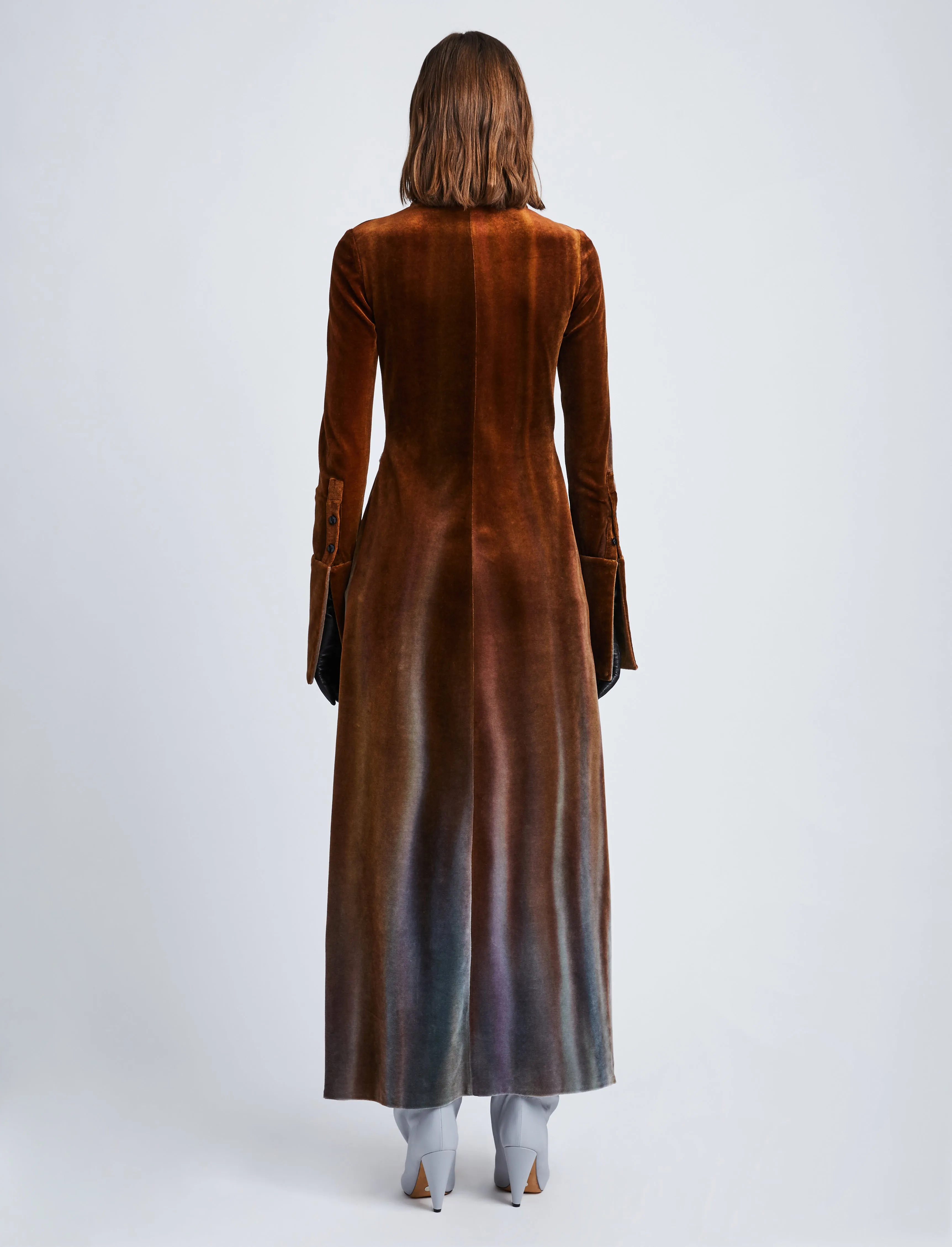 Ice Dyed Velvet Shirt Dress sold by Proenza Schouler product image thumbnail 4
