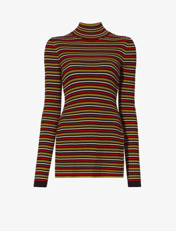 Stripe Knit Turtleneck sold by Proenza Schouler