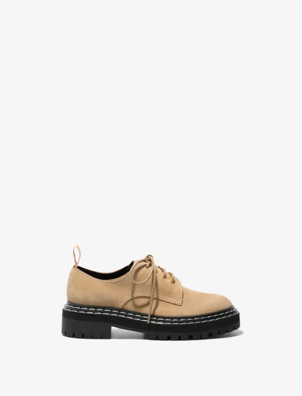 Lug Sole Oxfords in Suede sold by Proenza Schouler