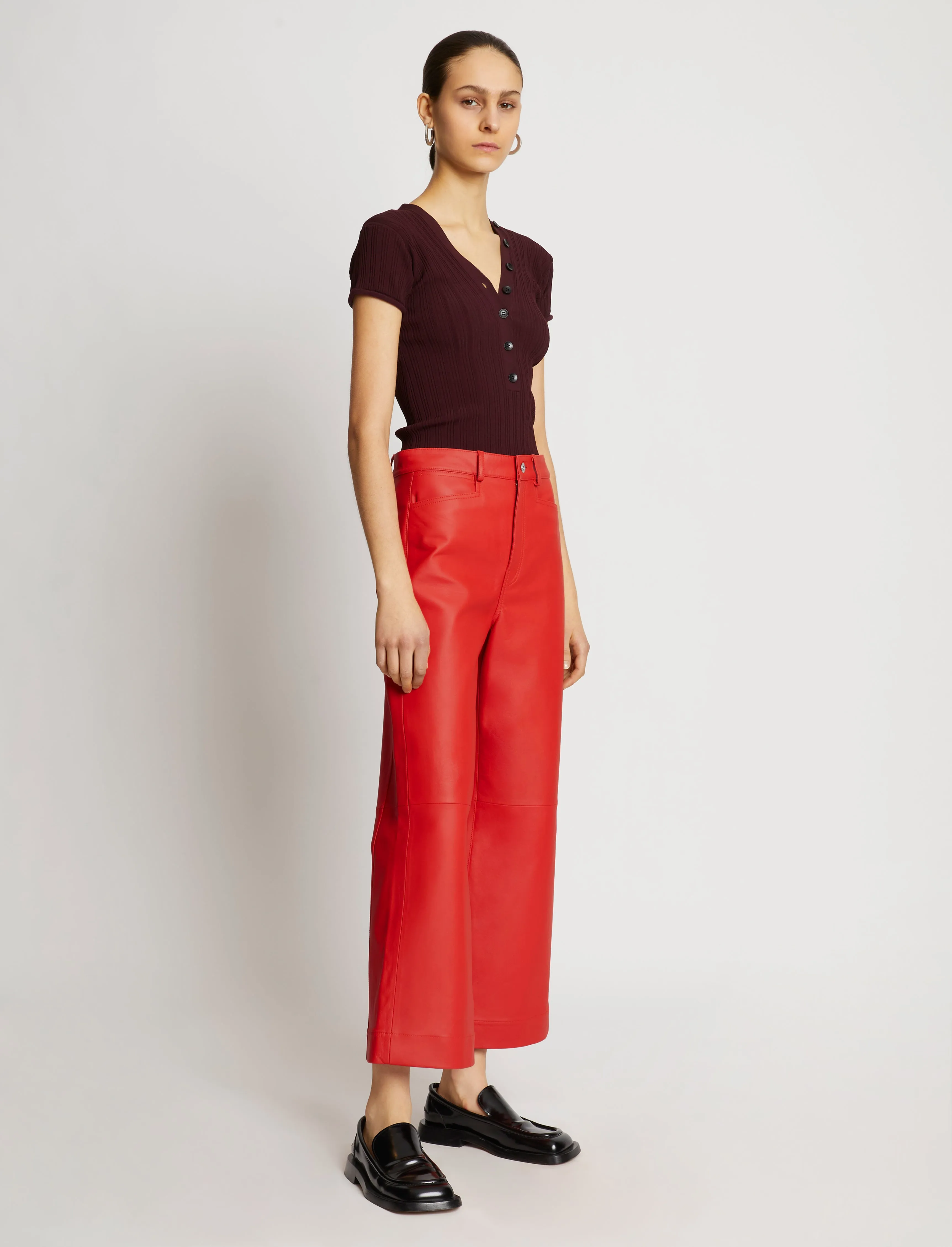 Leather Culotte sold by Proenza Schouler product image thumbnail 3