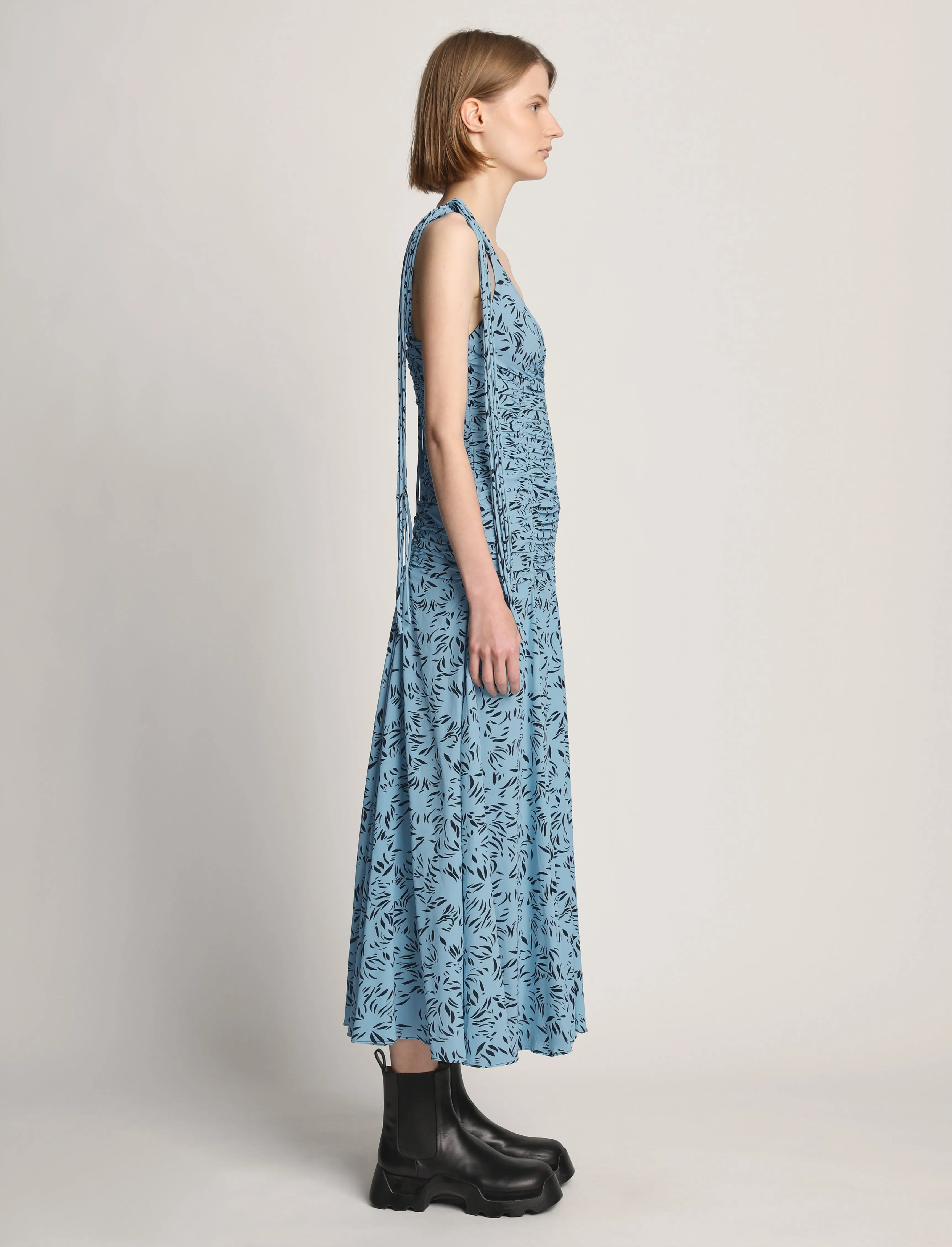 Printed Crepe De Chine Tank Dress sold by Proenza Schouler product image thumbnail 3