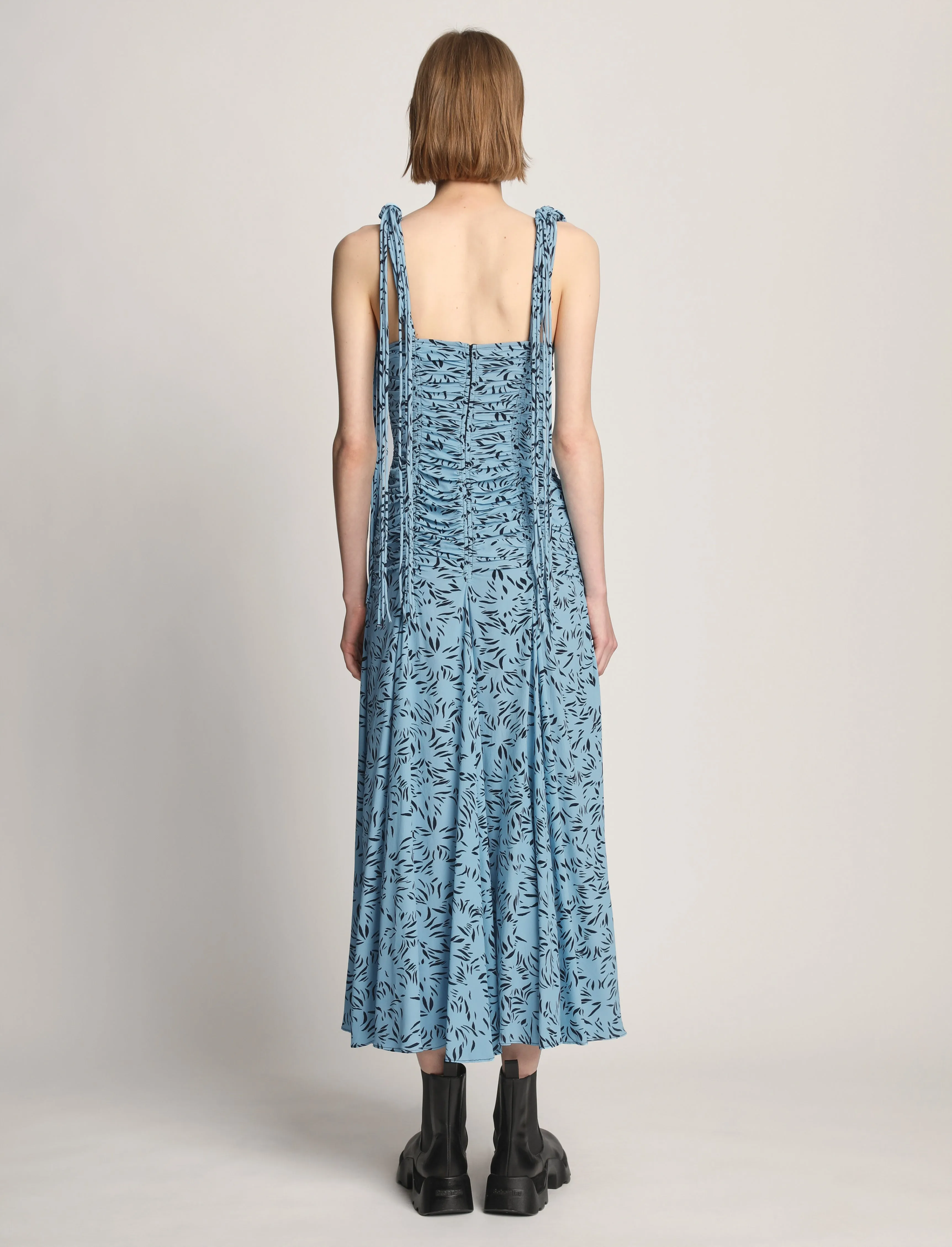 Printed Crepe De Chine Tank Dress sold by Proenza Schouler product image thumbnail 4