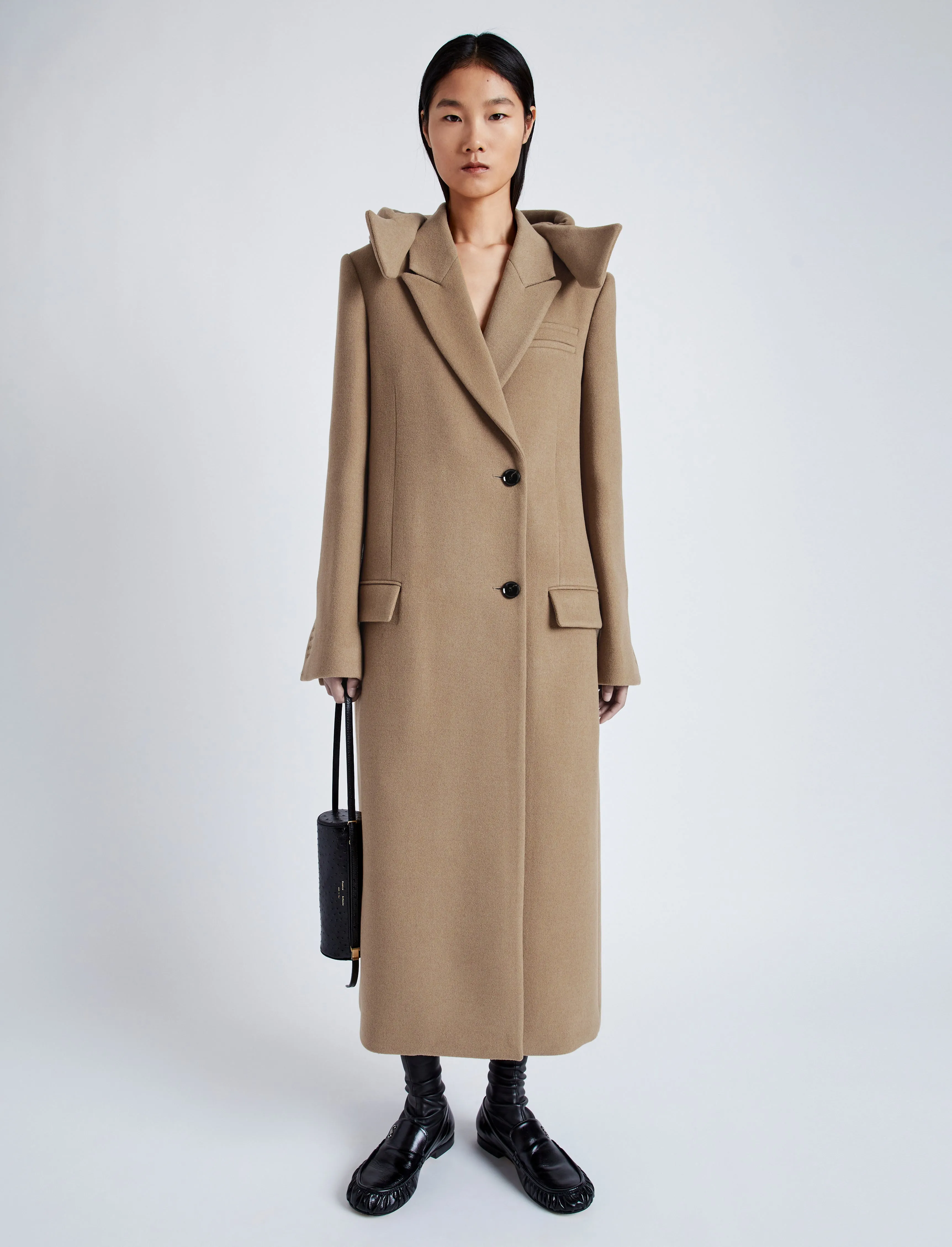 Reed Coat in Brushed Melange Wool sold by Proenza Schouler product image thumbnail 2