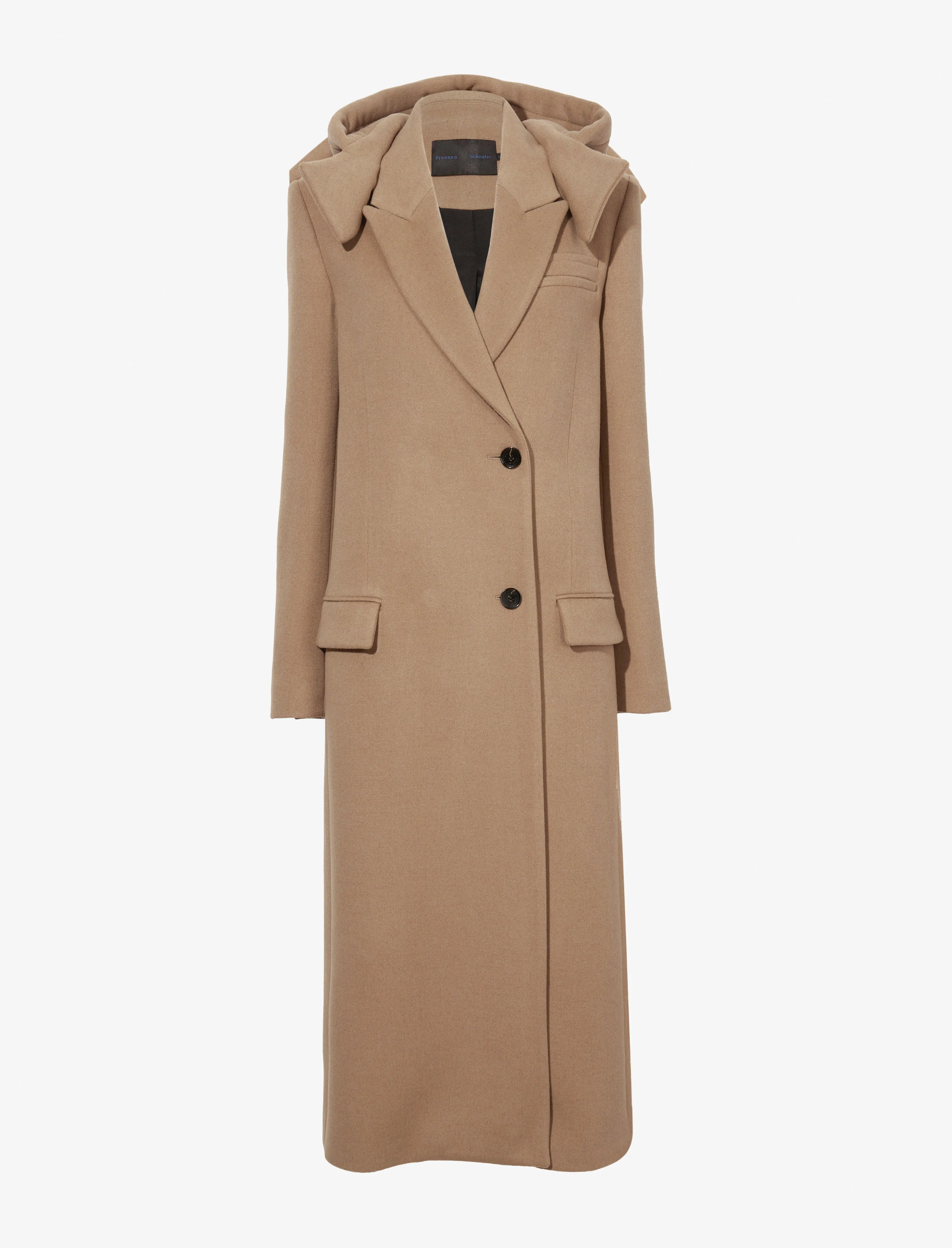 Reed Coat in Brushed Melange Wool sold by Proenza Schouler