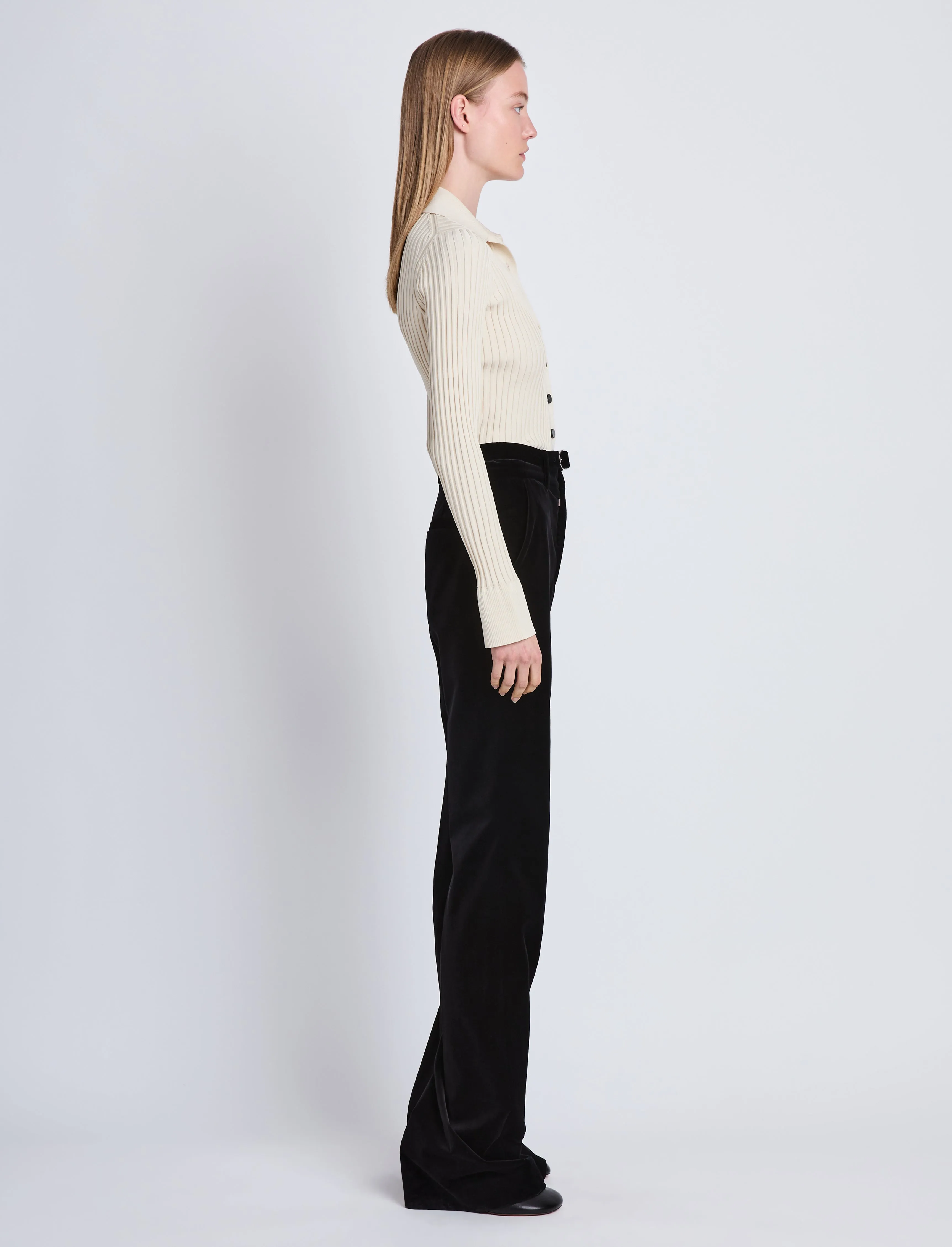Carla Sweater in Midweight Viscose Rib sold by Proenza Schouler product image thumbnail 4