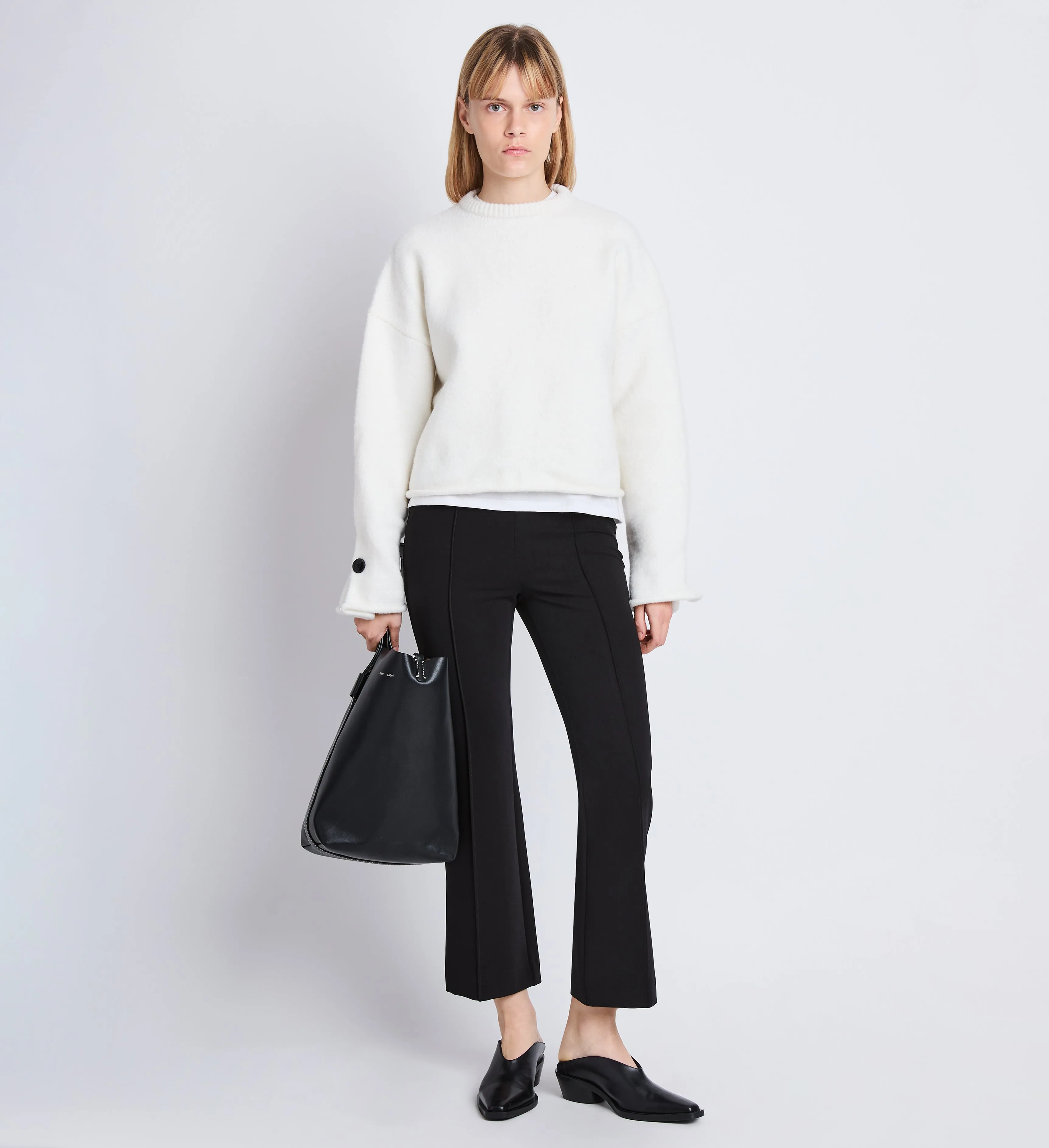 Marta Pant in Bi-Stretch Crepe sold by Proenza Schouler product image thumbnail 2