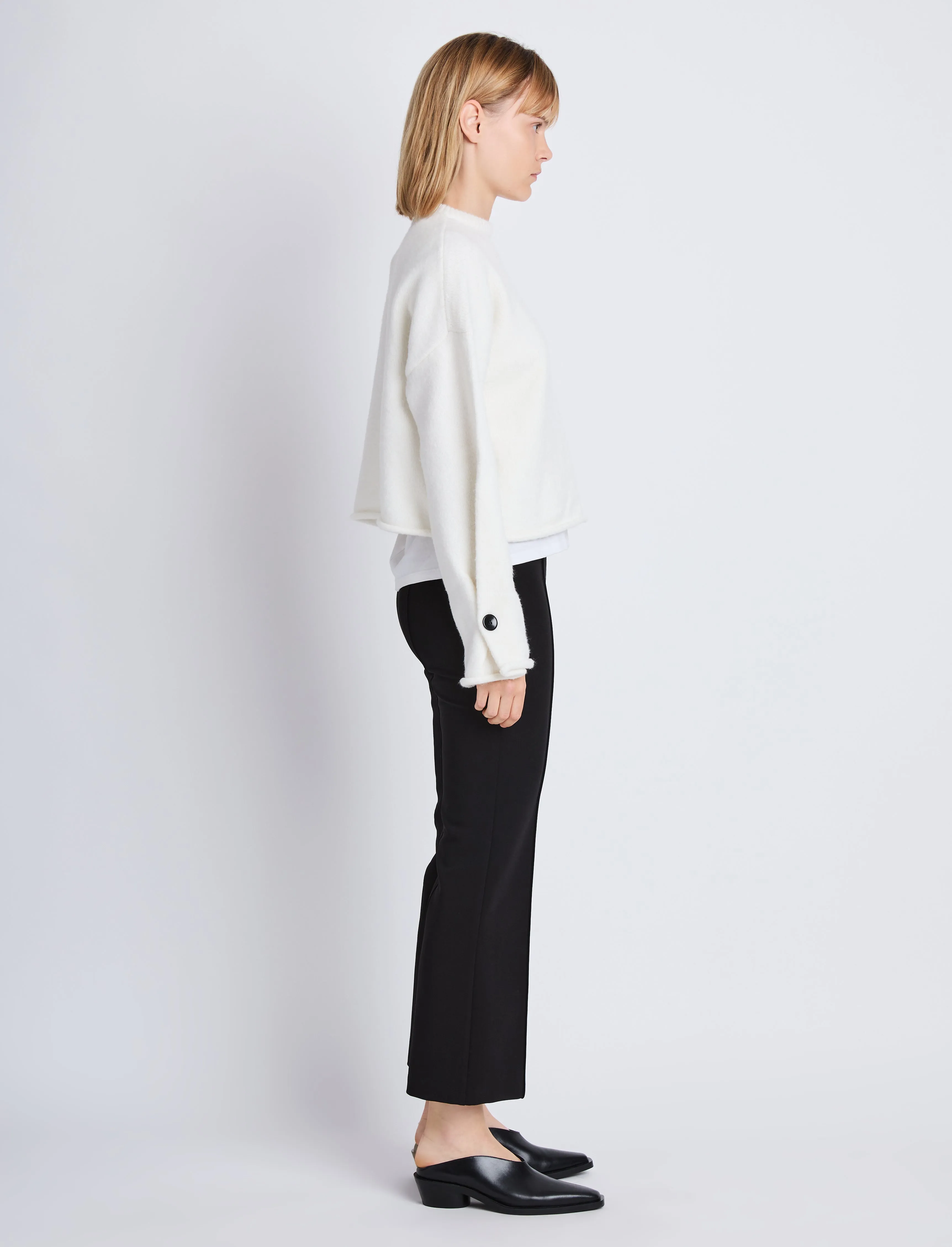 Marta Pant in Bi-Stretch Crepe sold by Proenza Schouler product image thumbnail 3
