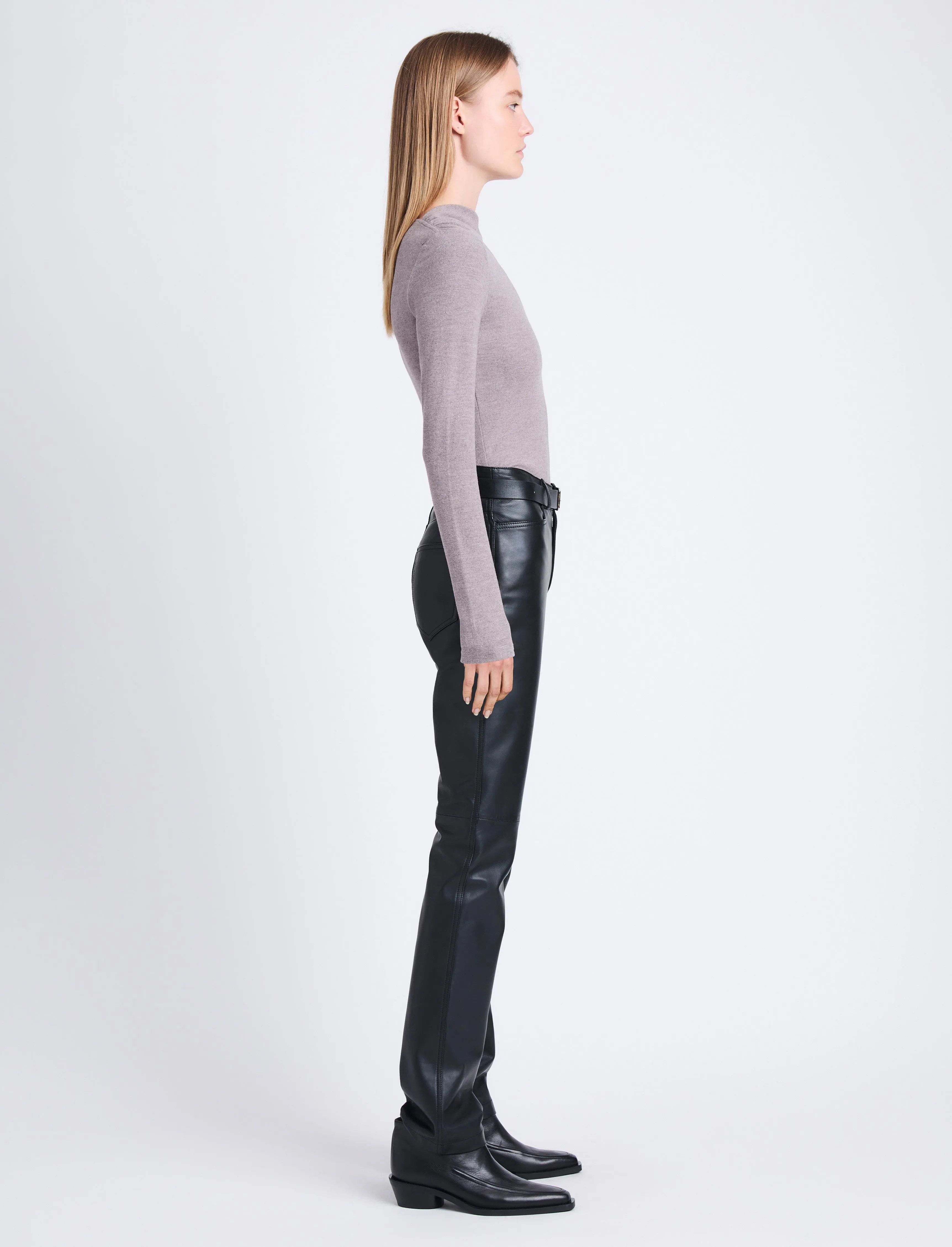 Charlie Top in Brushed Rib sold by Proenza Schouler product image thumbnail 4