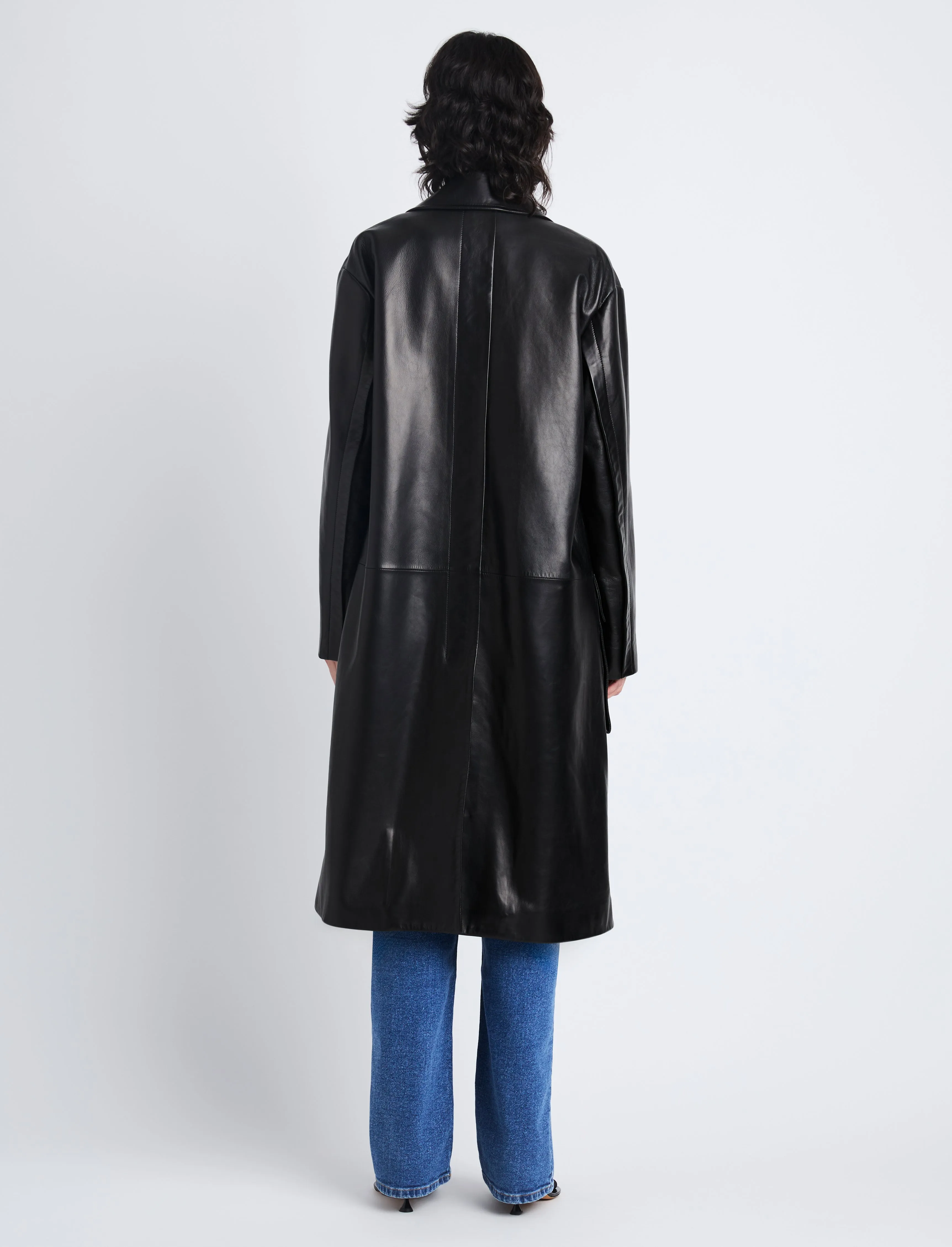 Billie Coat in Leather sold by Proenza Schouler product image thumbnail 4