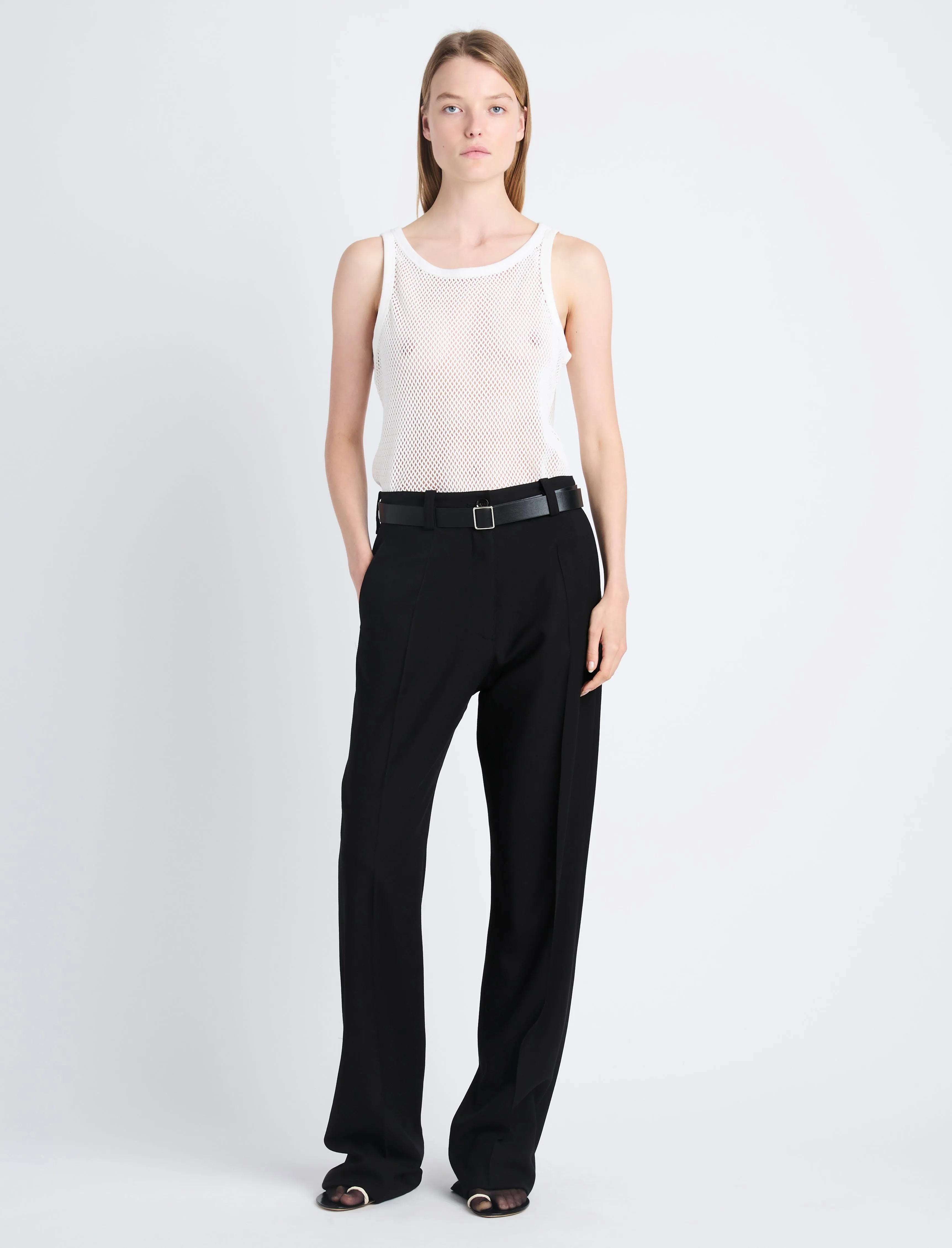 Kiki Tank in Cotton Mesh sold by Proenza Schouler product image thumbnail 2