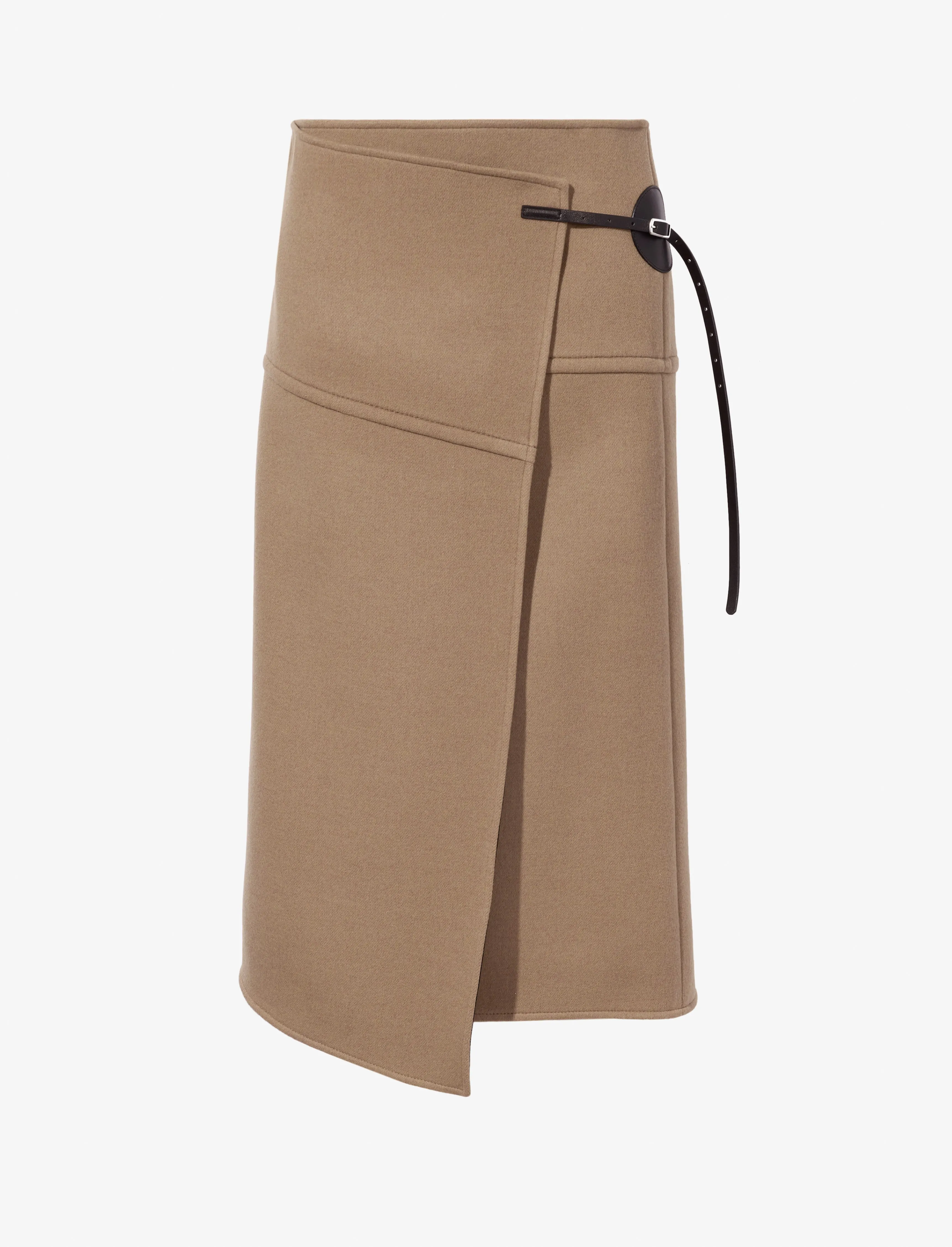 Aida Skirt in Brushed Melange Wool sold by Proenza Schouler