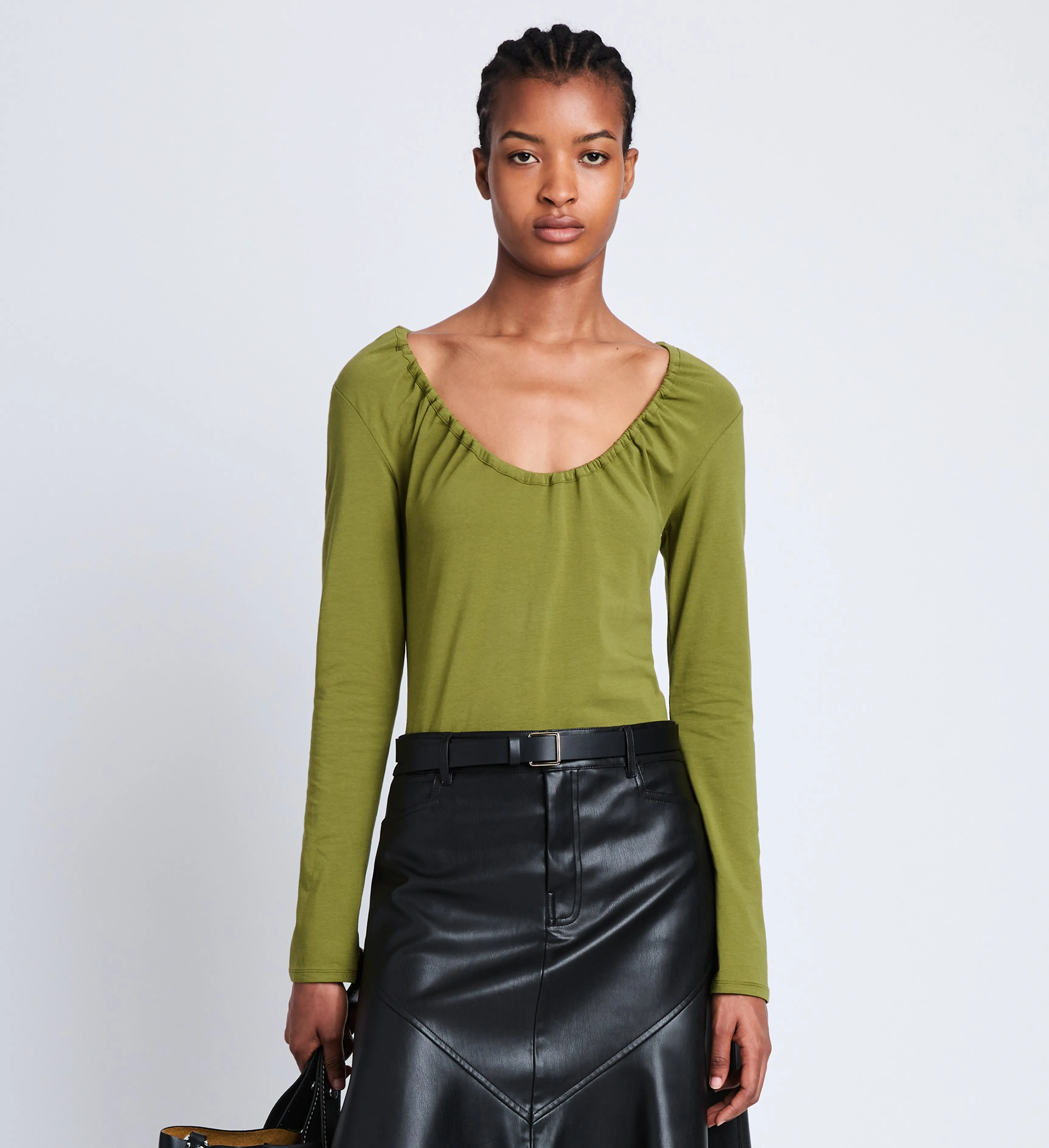 Sophia Top in Stretch Jersey sold by Proenza Schouler product image thumbnail 2
