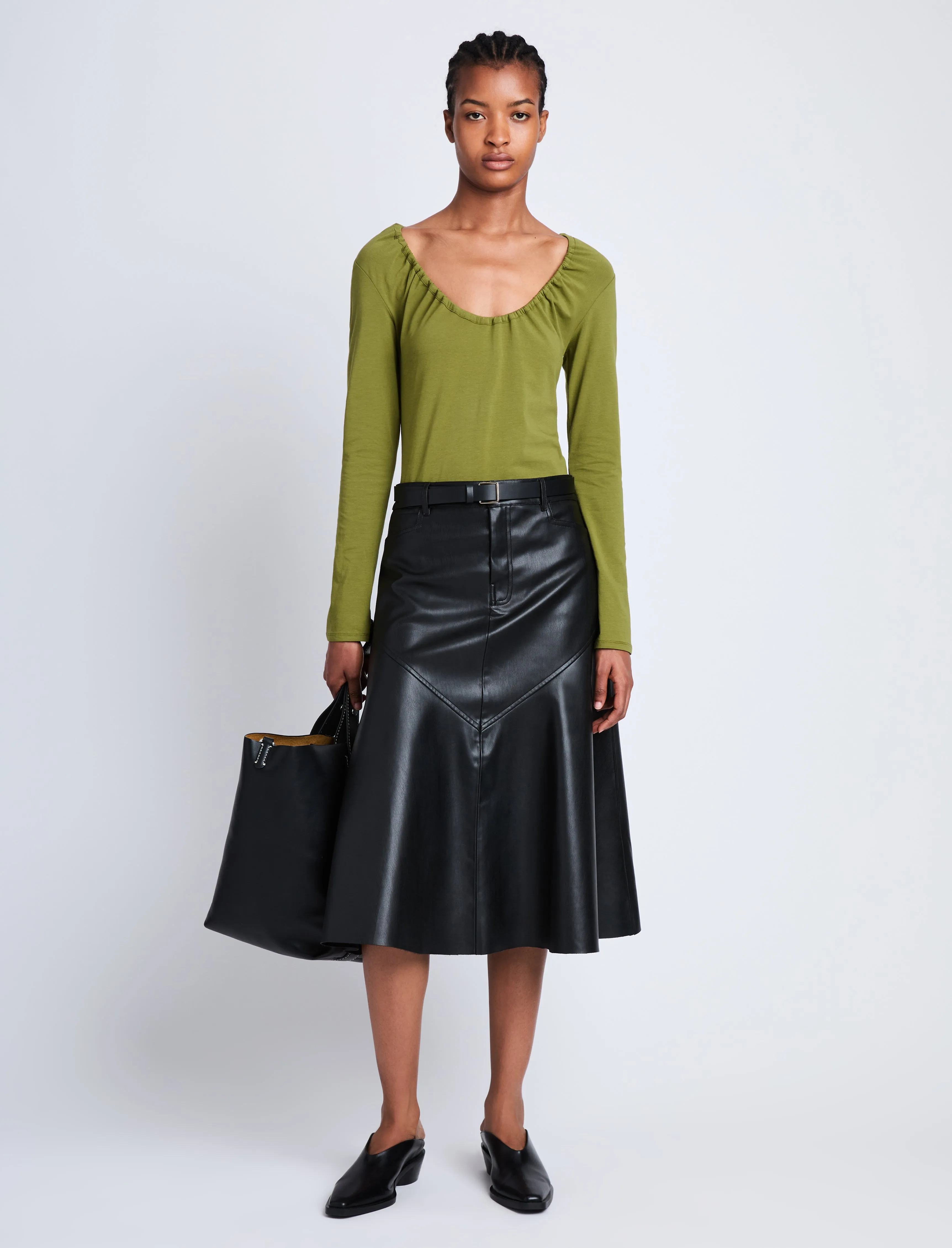 Sophia Top in Stretch Jersey sold by Proenza Schouler product image thumbnail 3