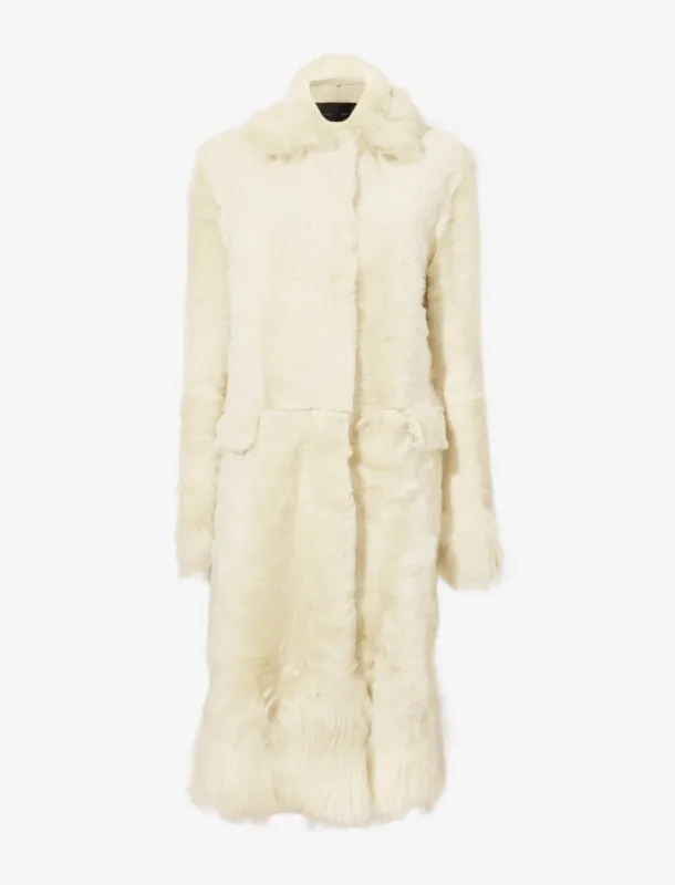 Fiona Coat in Shearling sold by Proenza Schouler