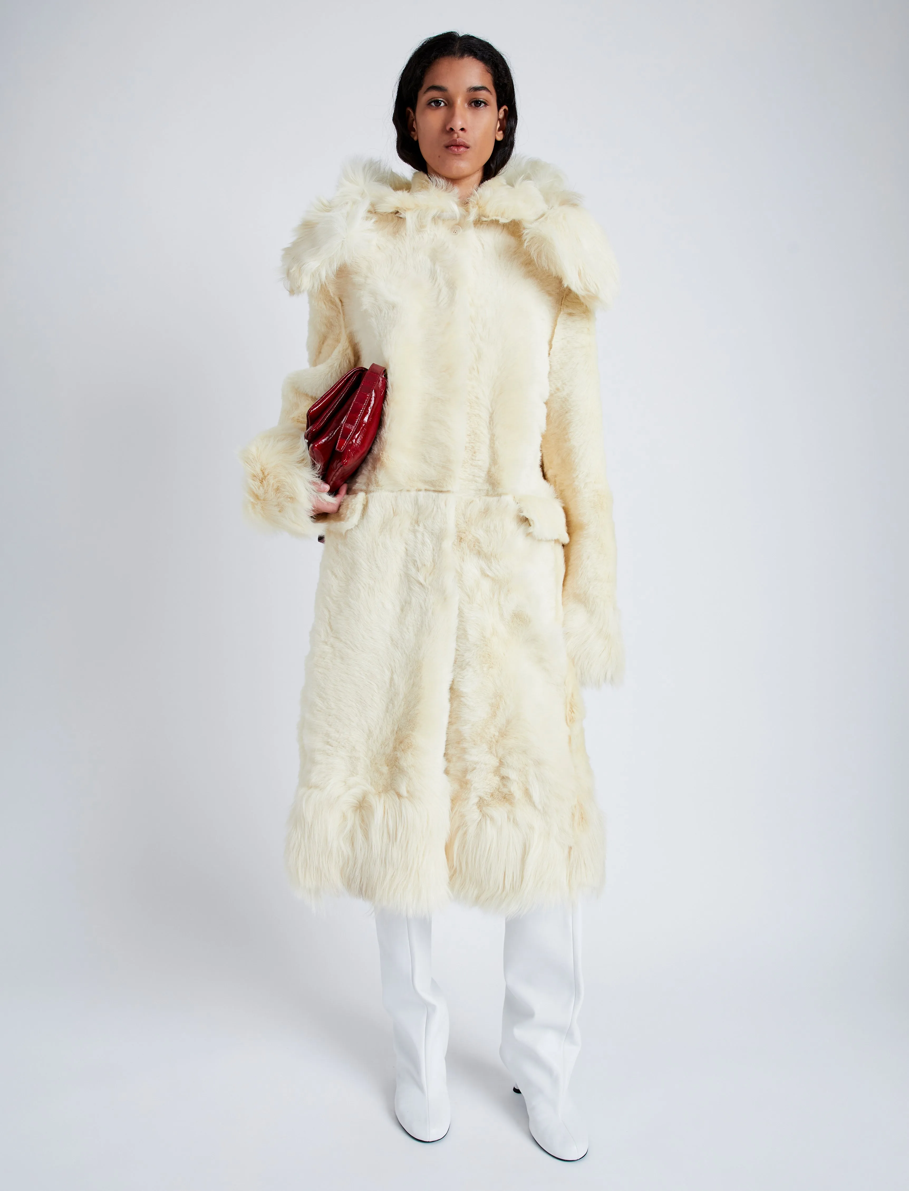 Fiona Coat in Shearling sold by Proenza Schouler product image thumbnail 2