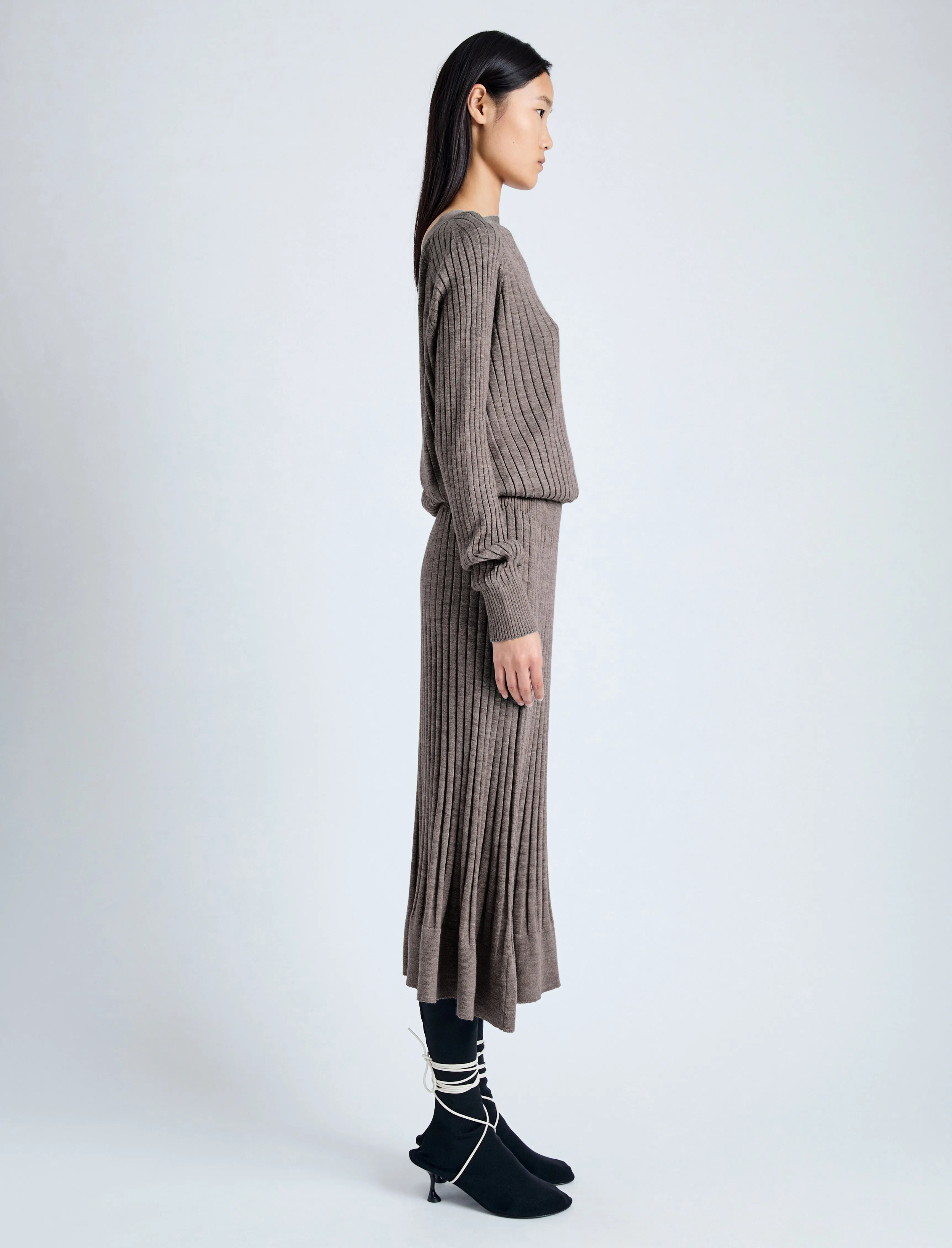 Eden Knit Dress in Superfine Merino Silk sold by Proenza Schouler product image thumbnail 3