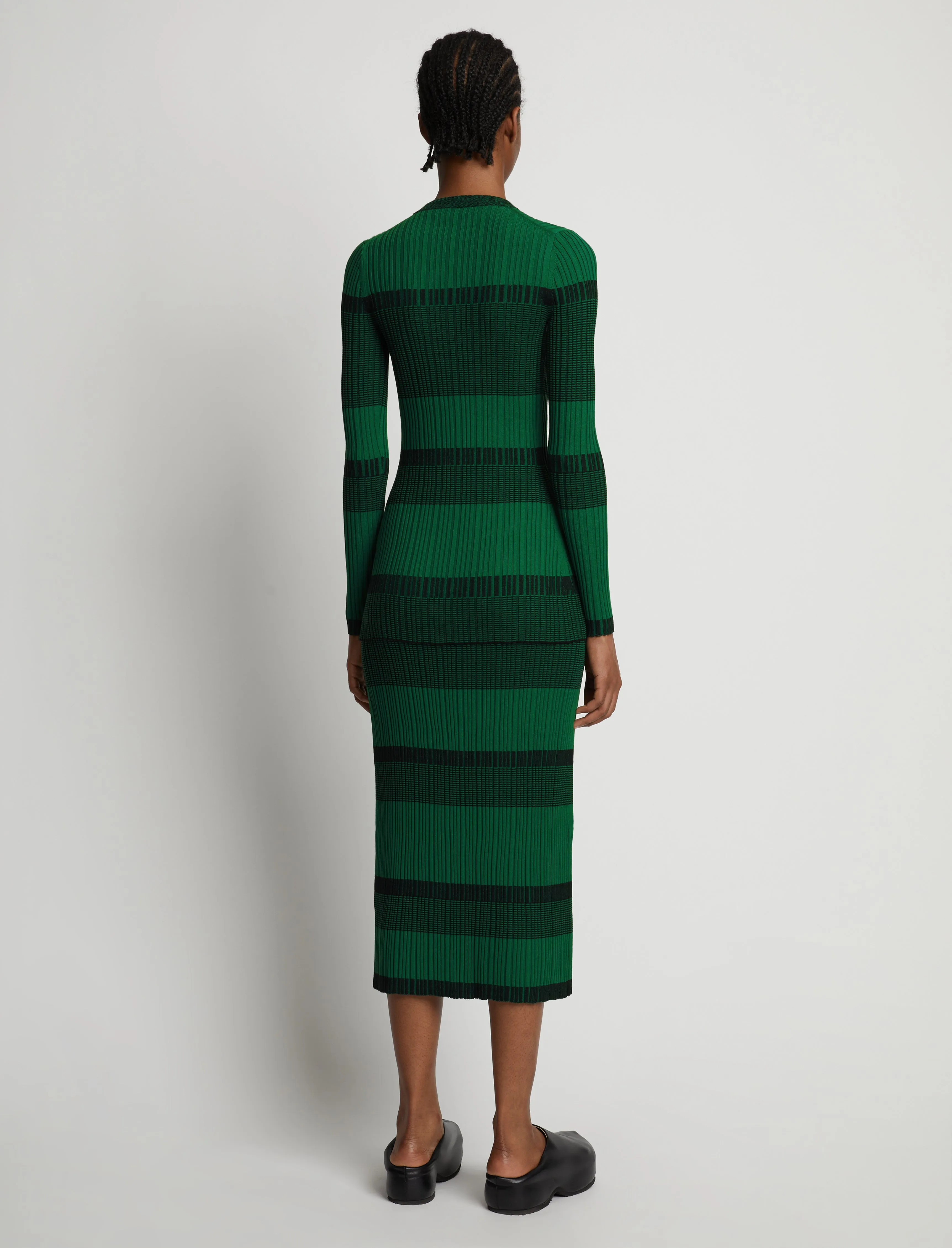 Mini Stripe Button Font Skirt sold by Proenza Schouler product image thumbnail 4