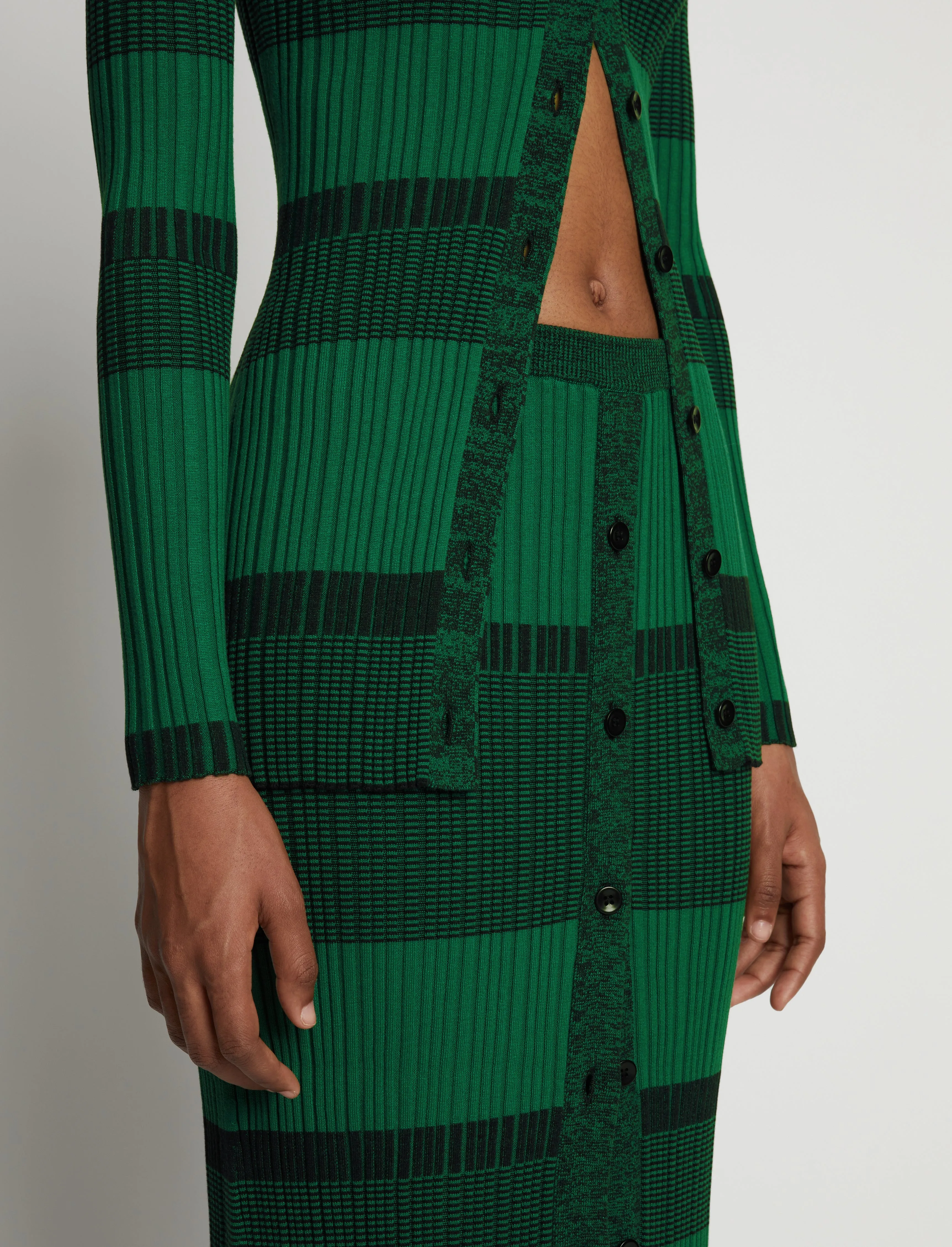 Mini Stripe Button Font Skirt sold by Proenza Schouler product image thumbnail 5