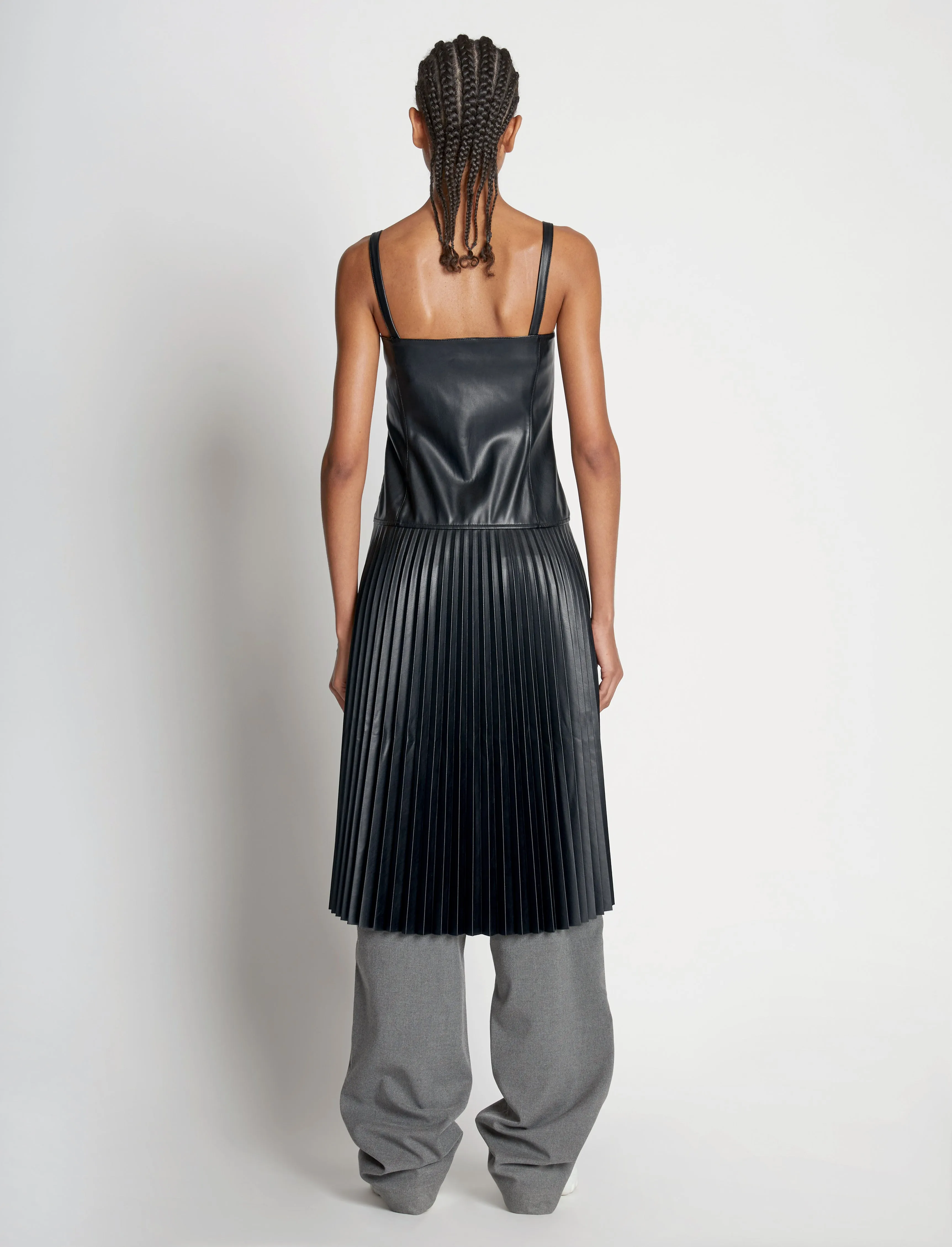 Drop Waist Faux Leather Dress sold by Proenza Schouler product image thumbnail 4