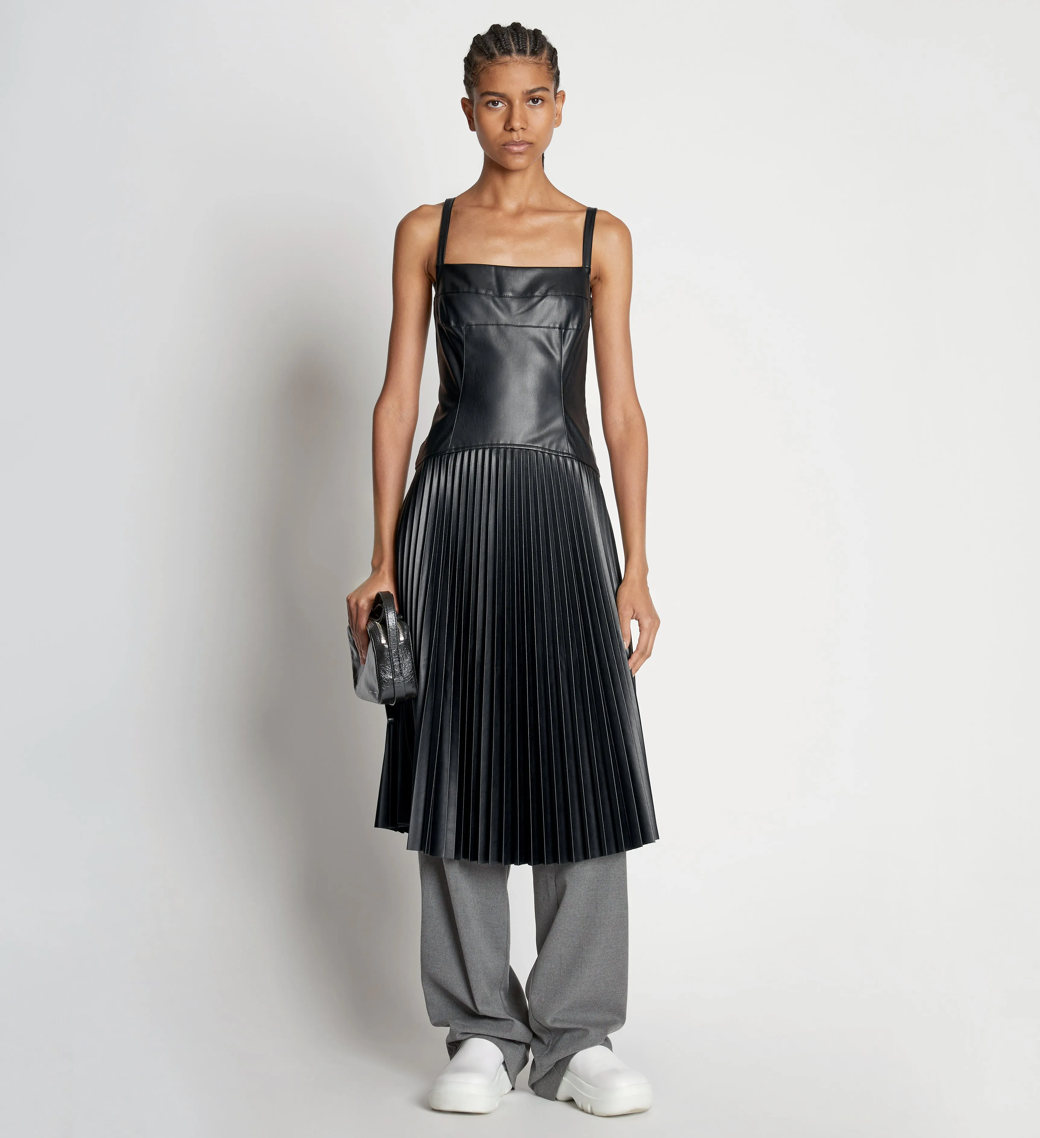 Drop Waist Faux Leather Dress sold by Proenza Schouler product image thumbnail 2
