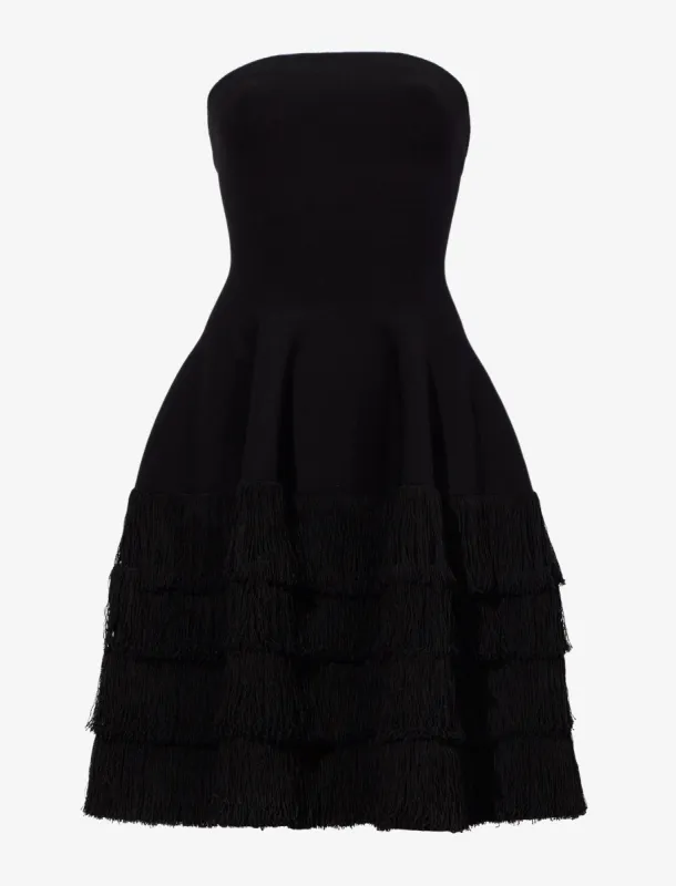 Textured Fringe Knit Sculpted Dress made by Proenza Schouler