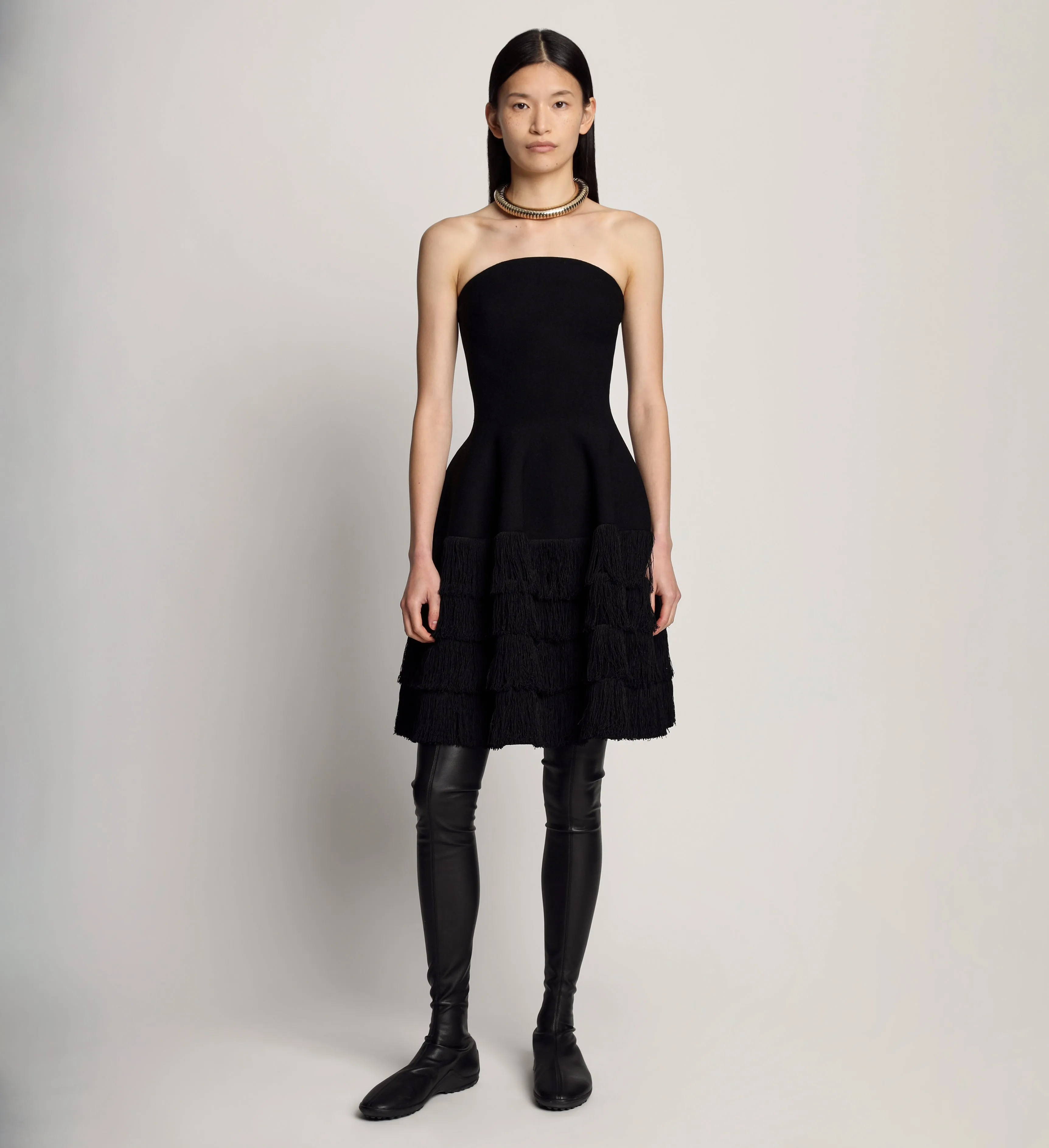 Textured Fringe Knit Sculpted Dress sold by Proenza Schouler product image thumbnail 2