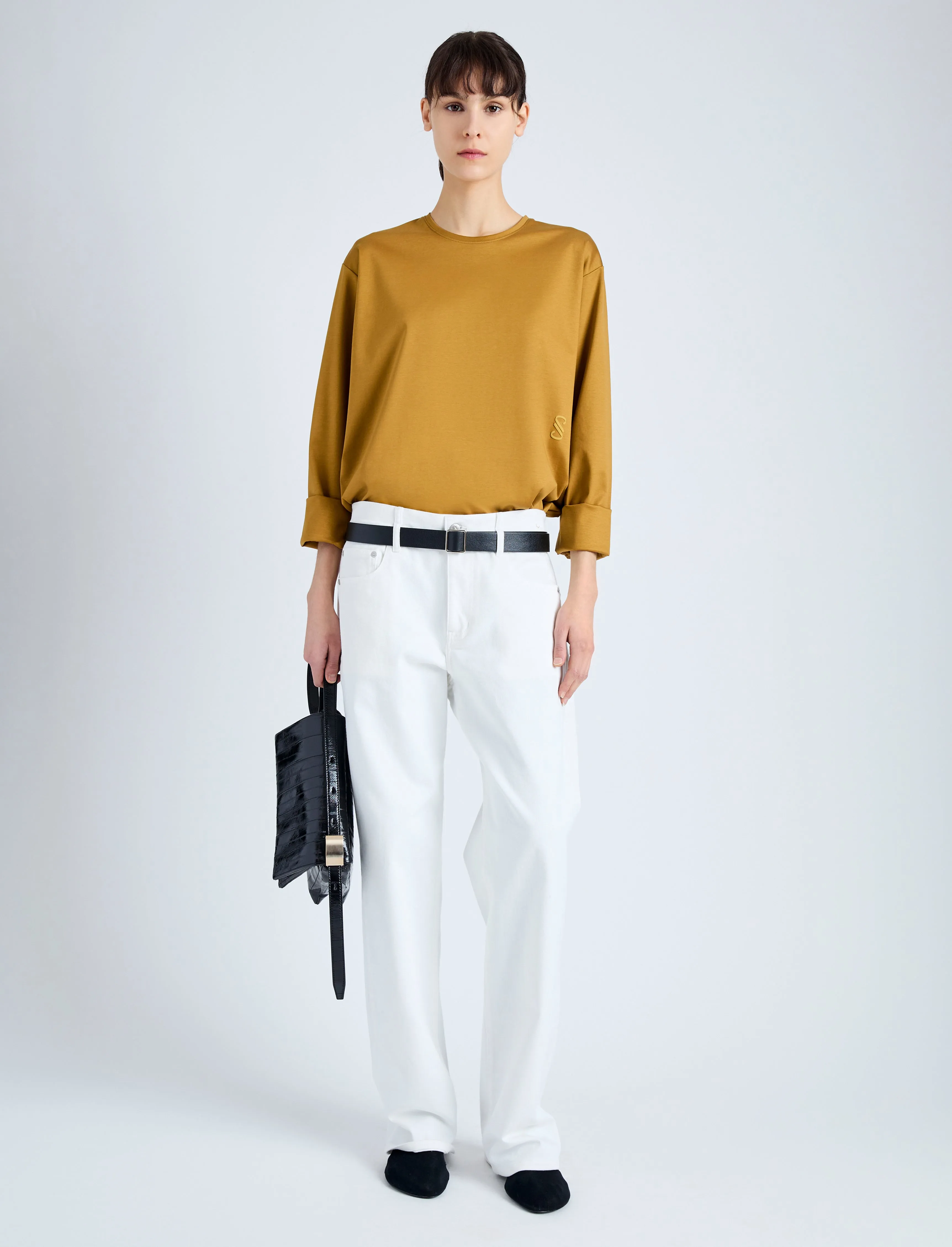 Olson T-Shirt in Eco Cotton Jersey sold by Proenza Schouler product image thumbnail 3