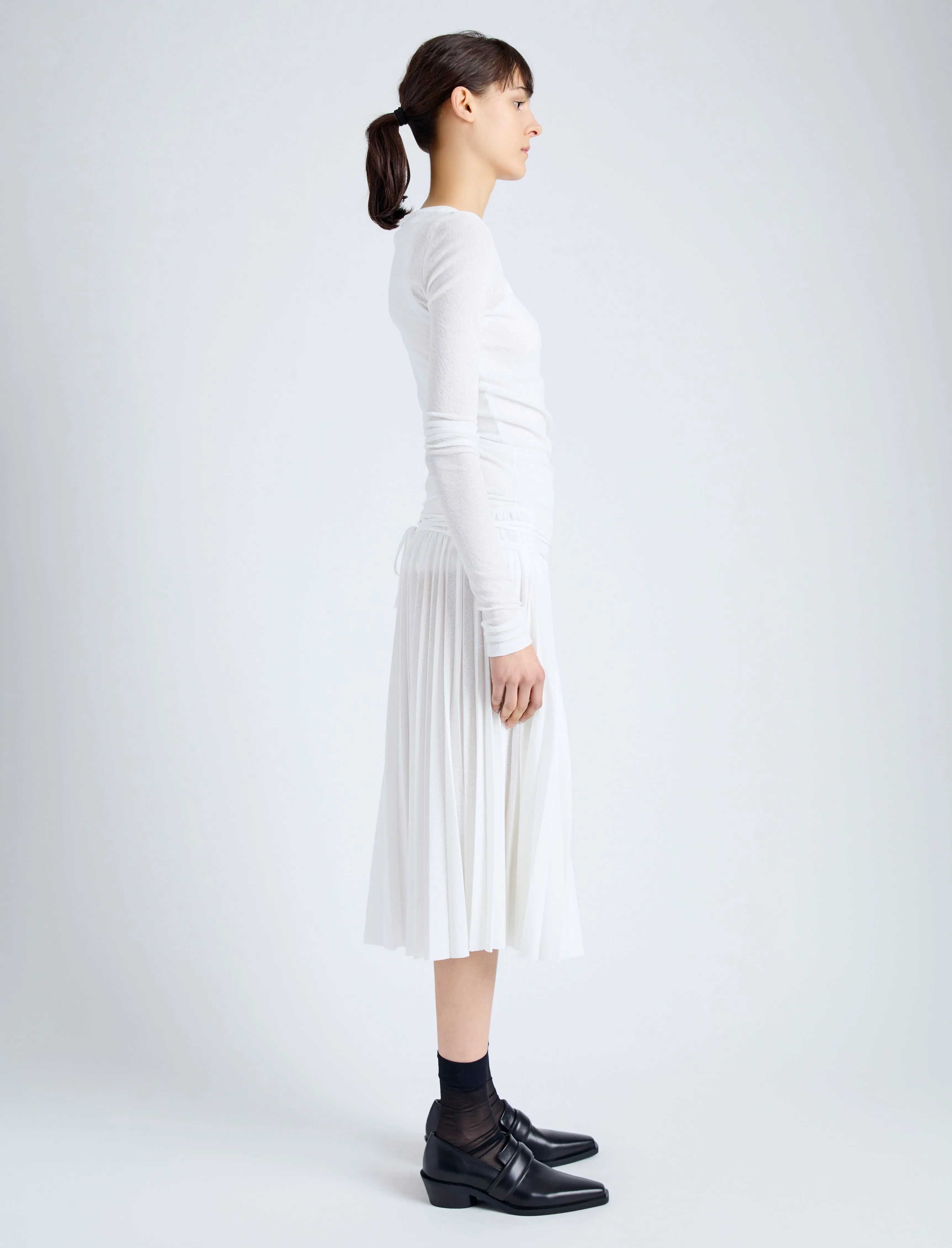 Roger Layered Top in Gauzy Jersey sold by Proenza Schouler product image thumbnail 4