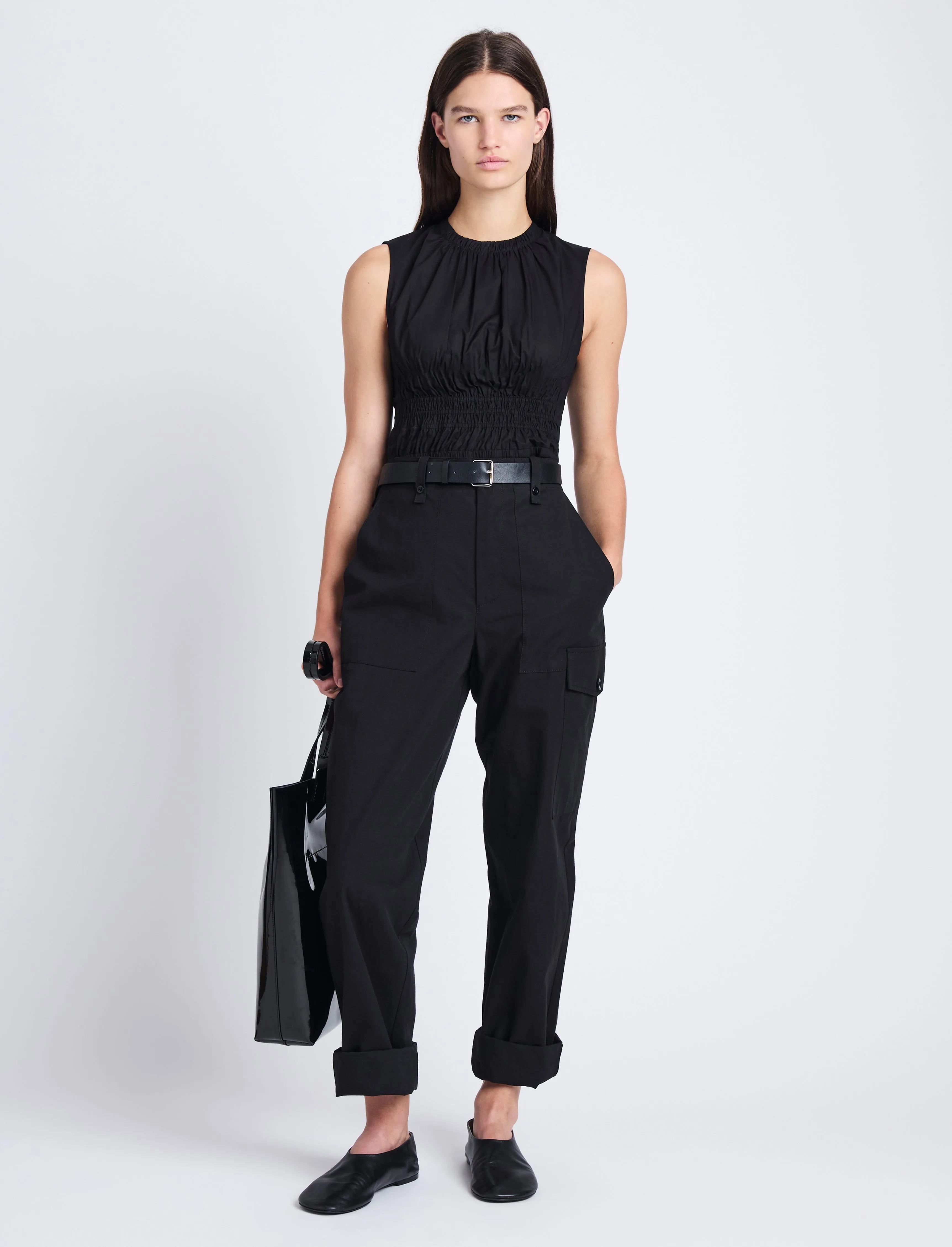 Birdie Top in Poplin sold by Proenza Schouler product image thumbnail 3
