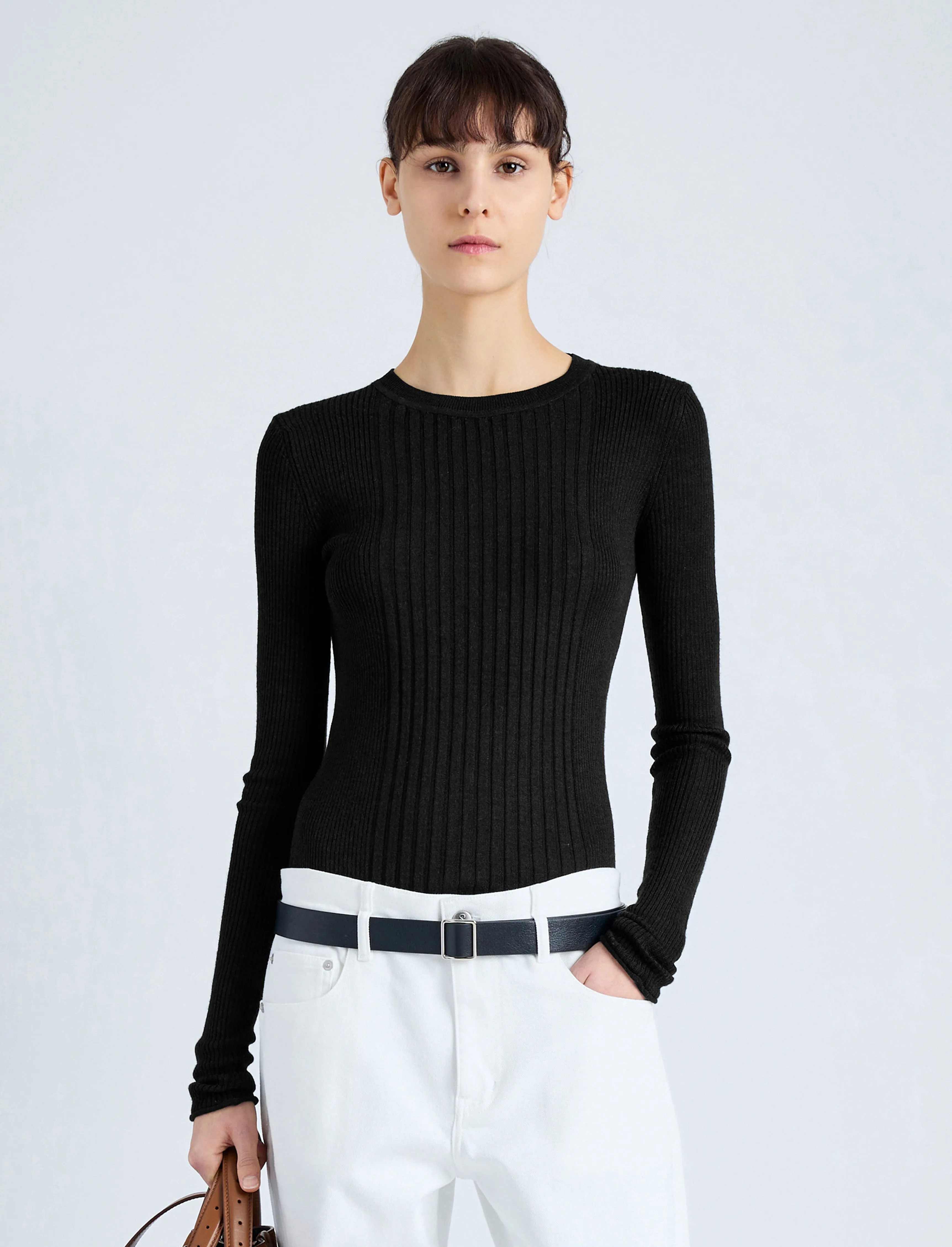 Cassidy Sweater in Superfine Merino Silk sold by Proenza Schouler product image thumbnail 2