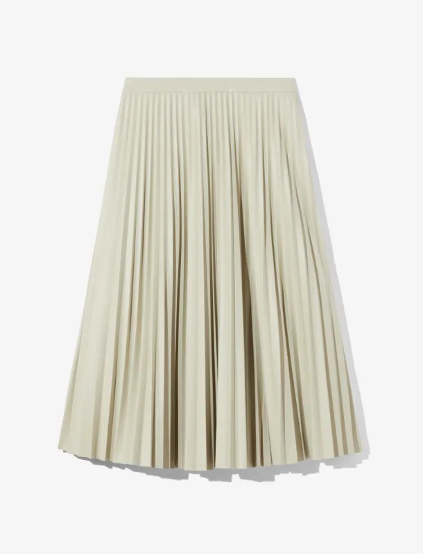 Daphne Pleated Skirt in Faux Leather sold by Proenza Schouler