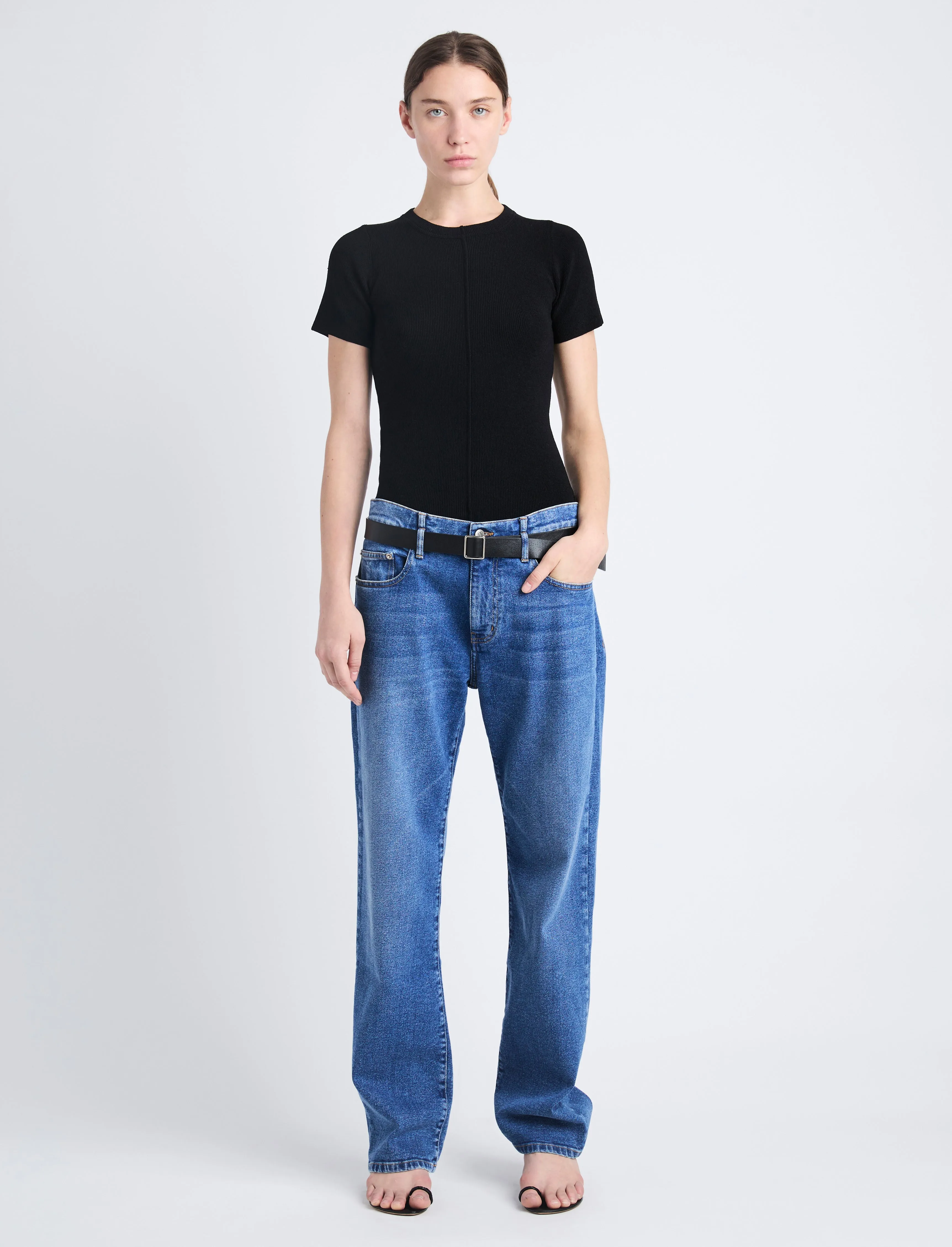 Sky Top in Matte Viscose Rib sold by Proenza Schouler product image thumbnail 3