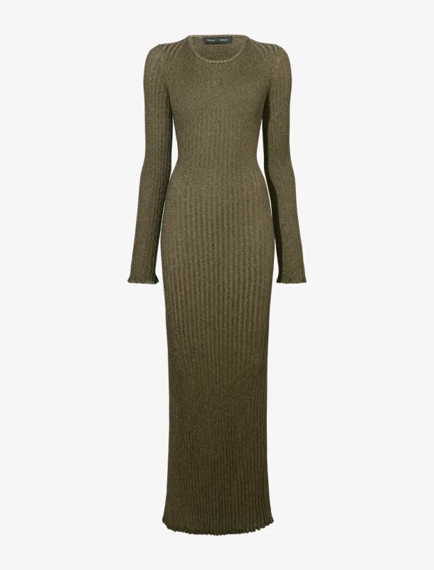 Joni Dress in Metallic Rib made by Proenza Schouler
