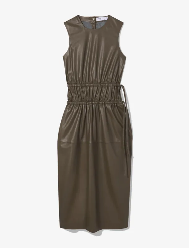 Faux Leather Drawstring Dress sold by Proenza Schouler