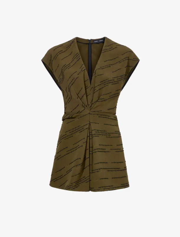 Stella Top in Textured Stripe Flou made by Proenza Schouler