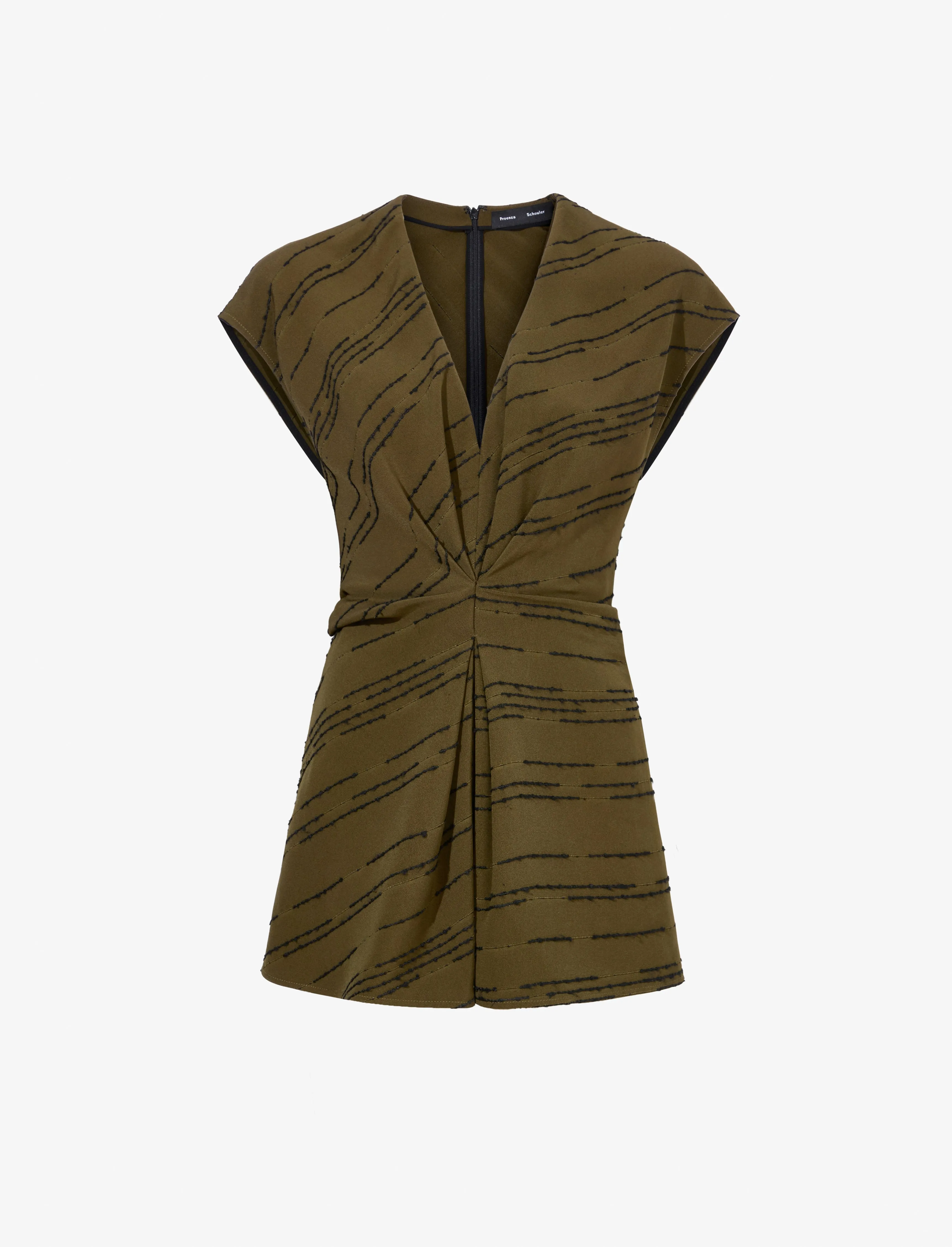 Stella Top in Textured Stripe Flou sold by Proenza Schouler