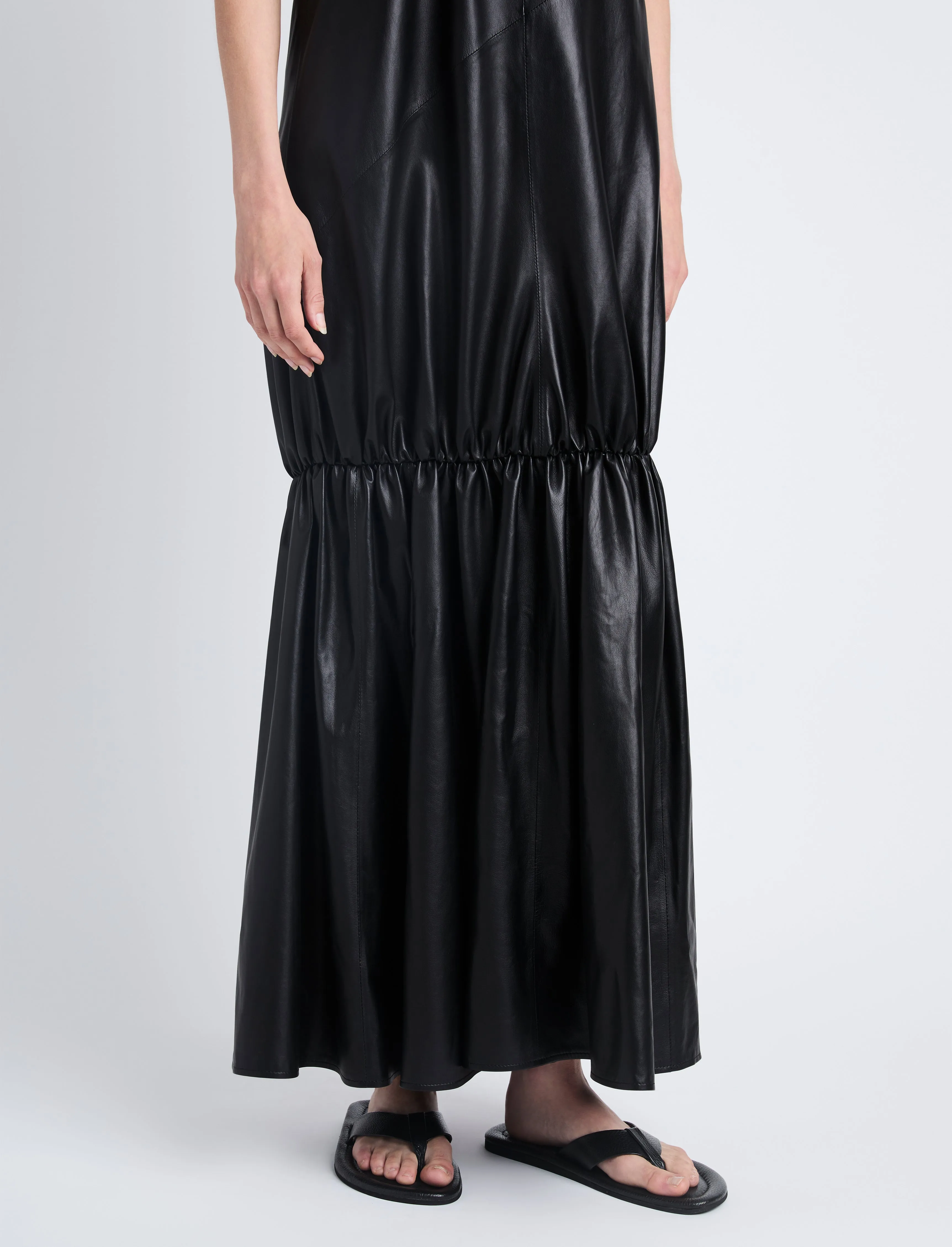 Margot Strapless Dress in Glossy Leather sold by Proenza Schouler product image thumbnail 5