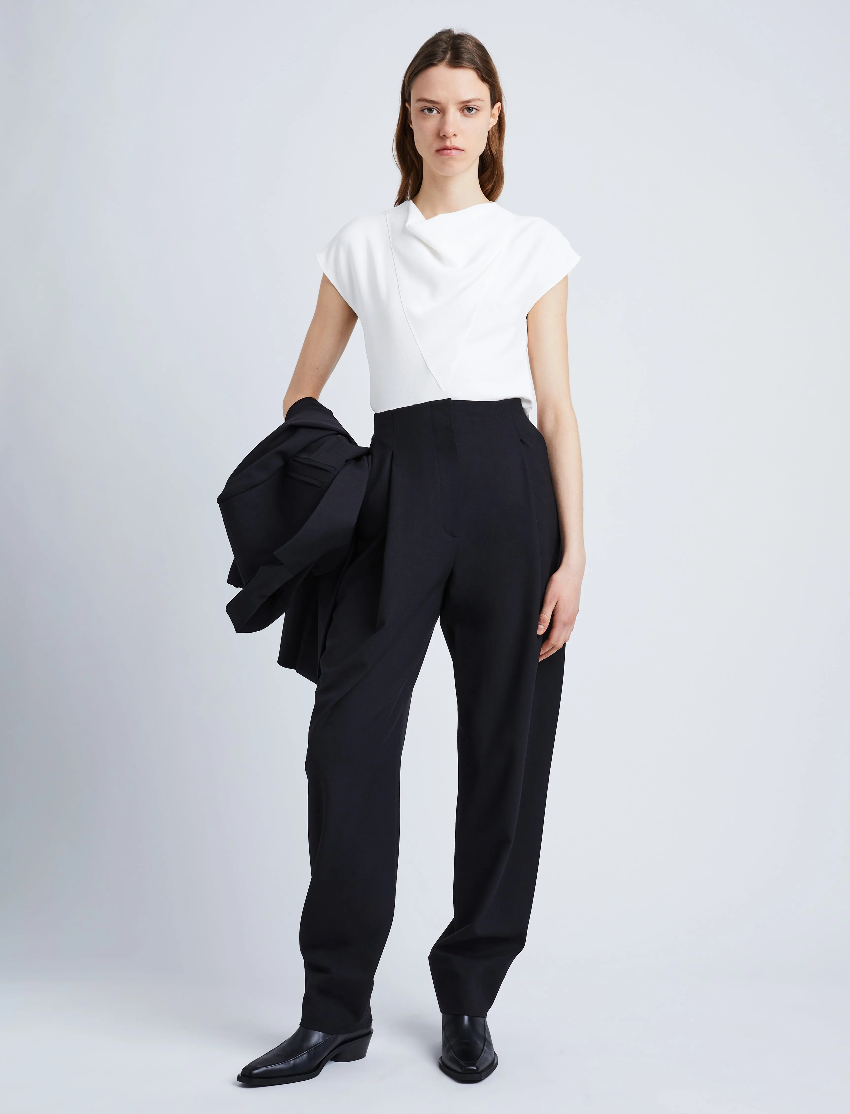 Matte Viscose Crepe Shell Top sold by Proenza Schouler product image thumbnail 3