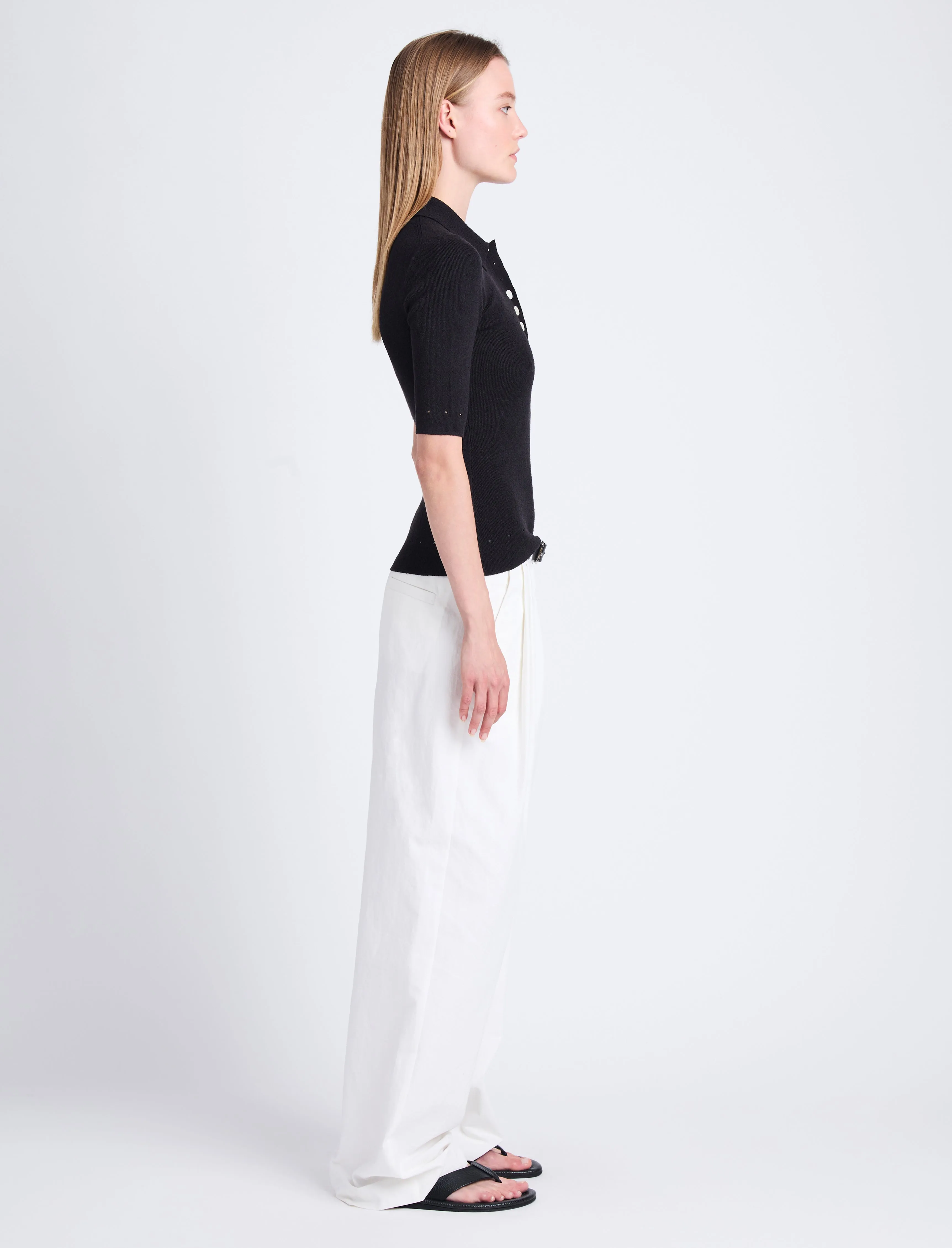 Helena Pant in Solid Crinkle Cotton sold by Proenza Schouler product image thumbnail 3