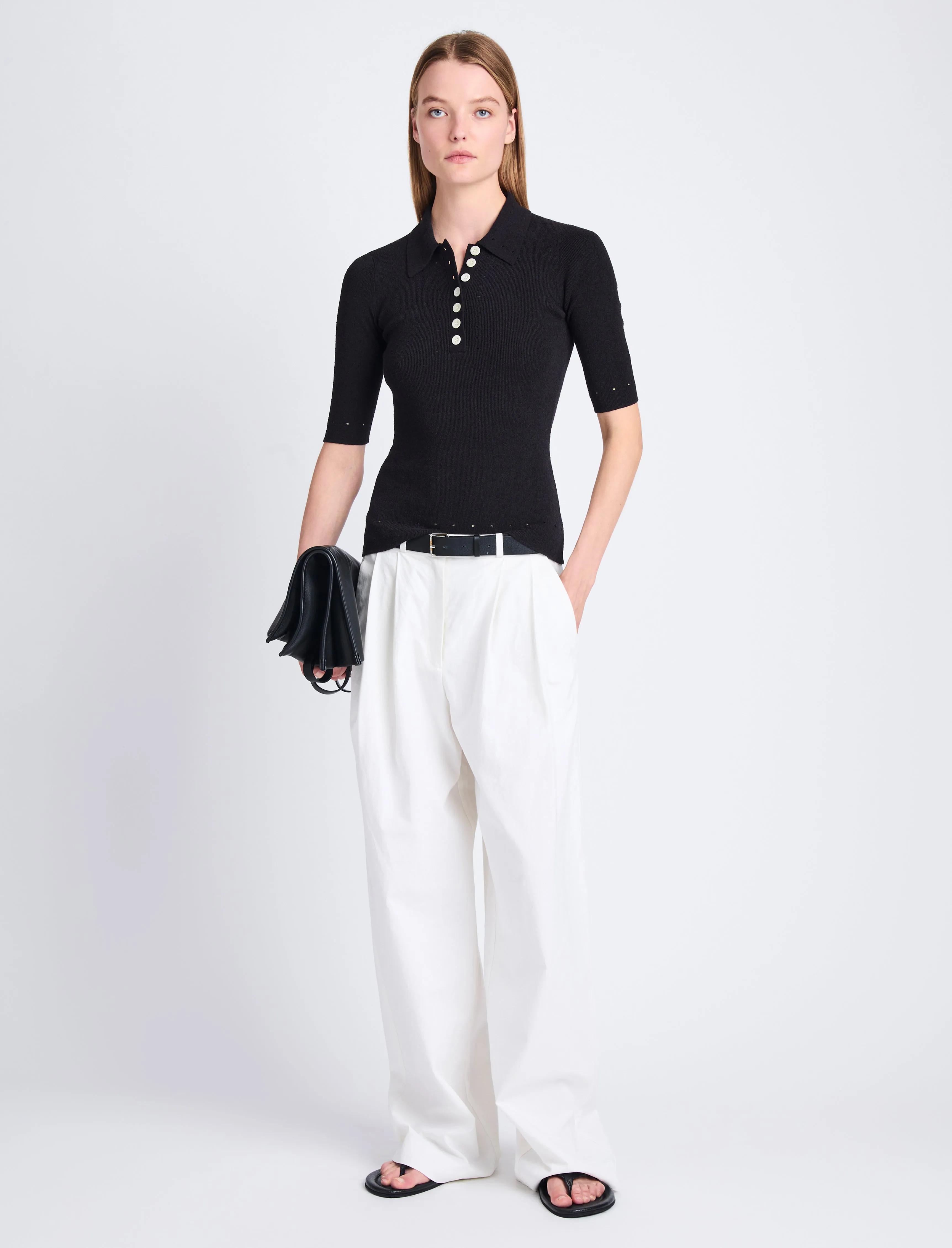 Helena Pant in Solid Crinkle Cotton sold by Proenza Schouler product image thumbnail 5