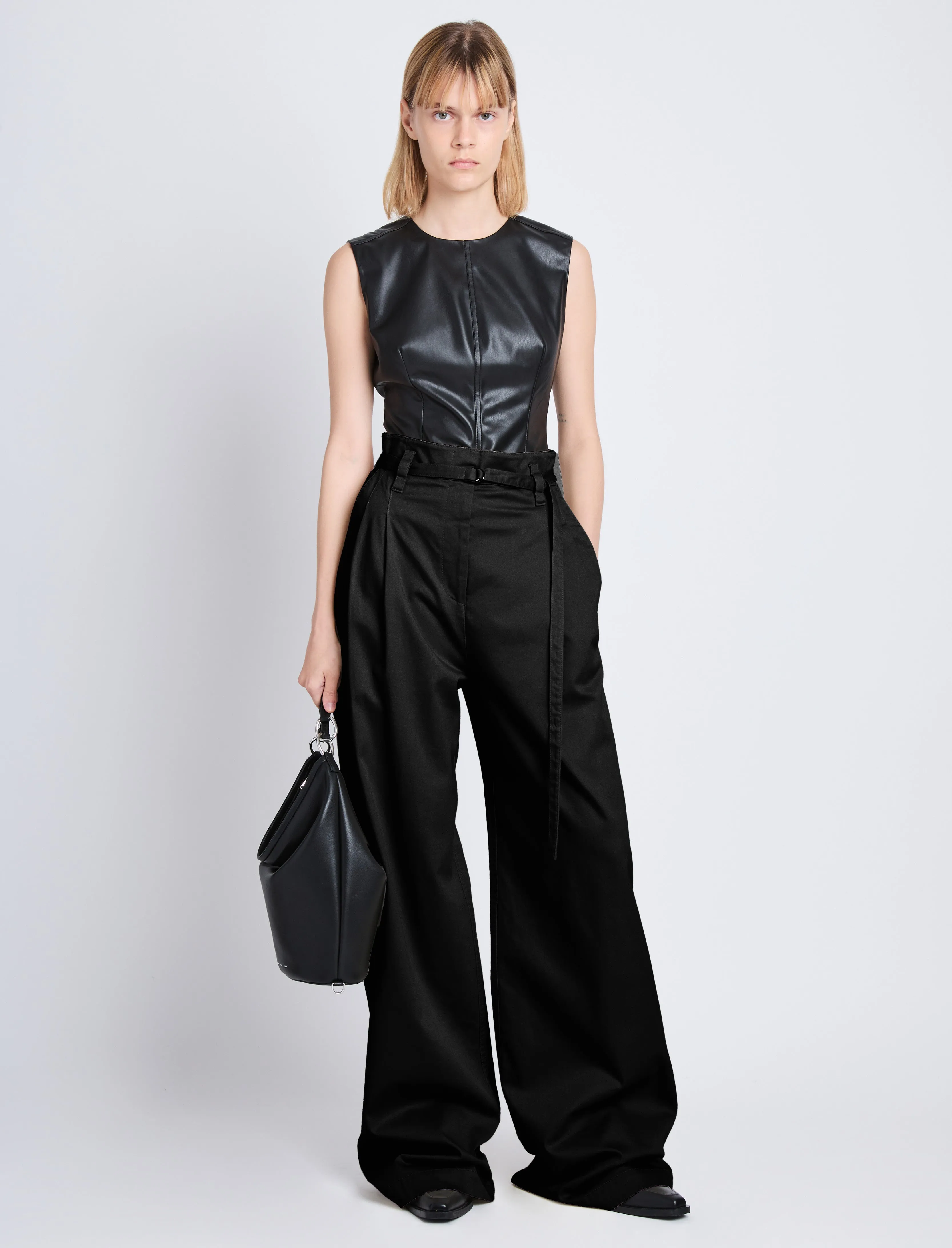 Raver Pant in Soft Cotton Twill sold by Proenza Schouler product image thumbnail 2
