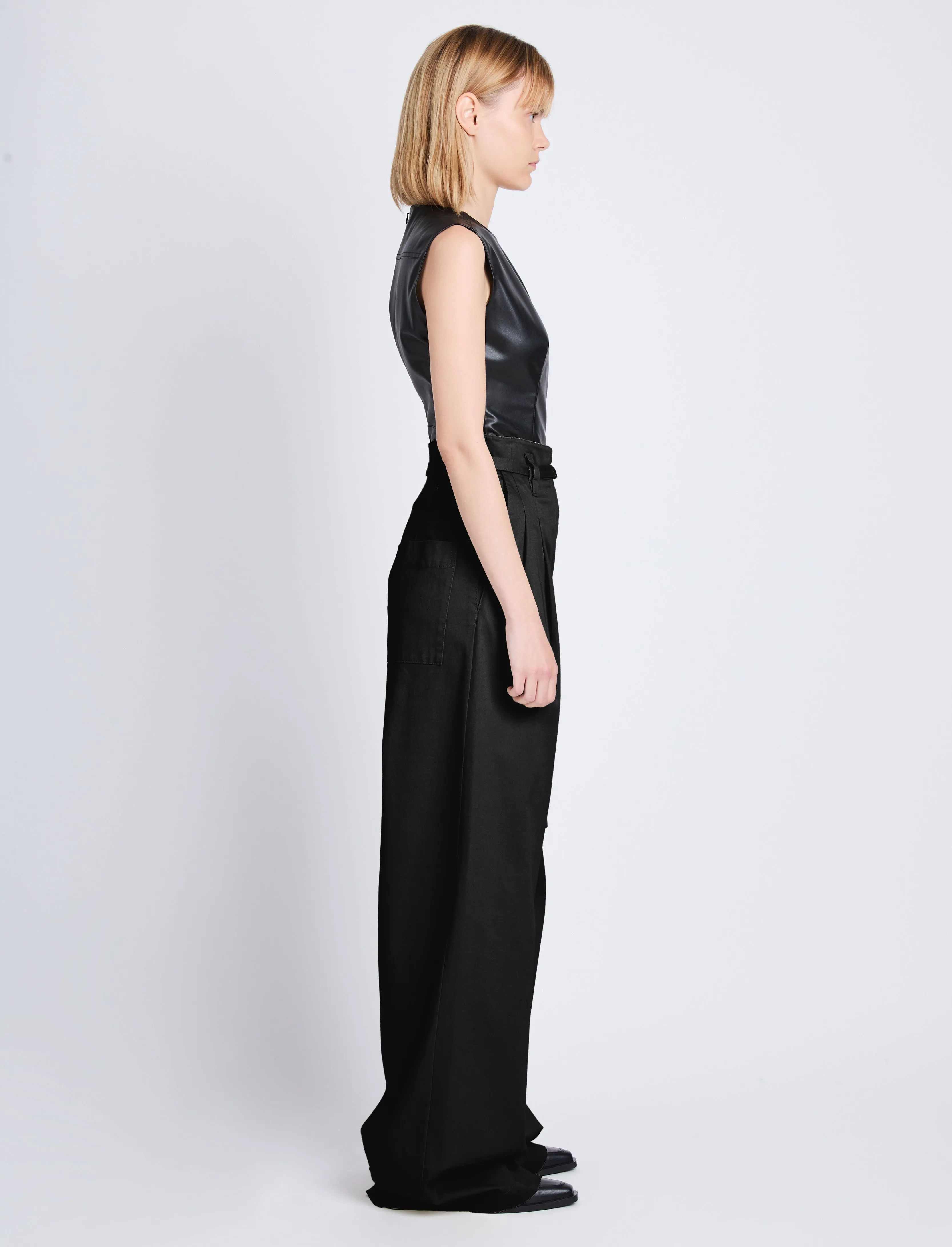 Raver Pant in Soft Cotton Twill sold by Proenza Schouler product image thumbnail 3