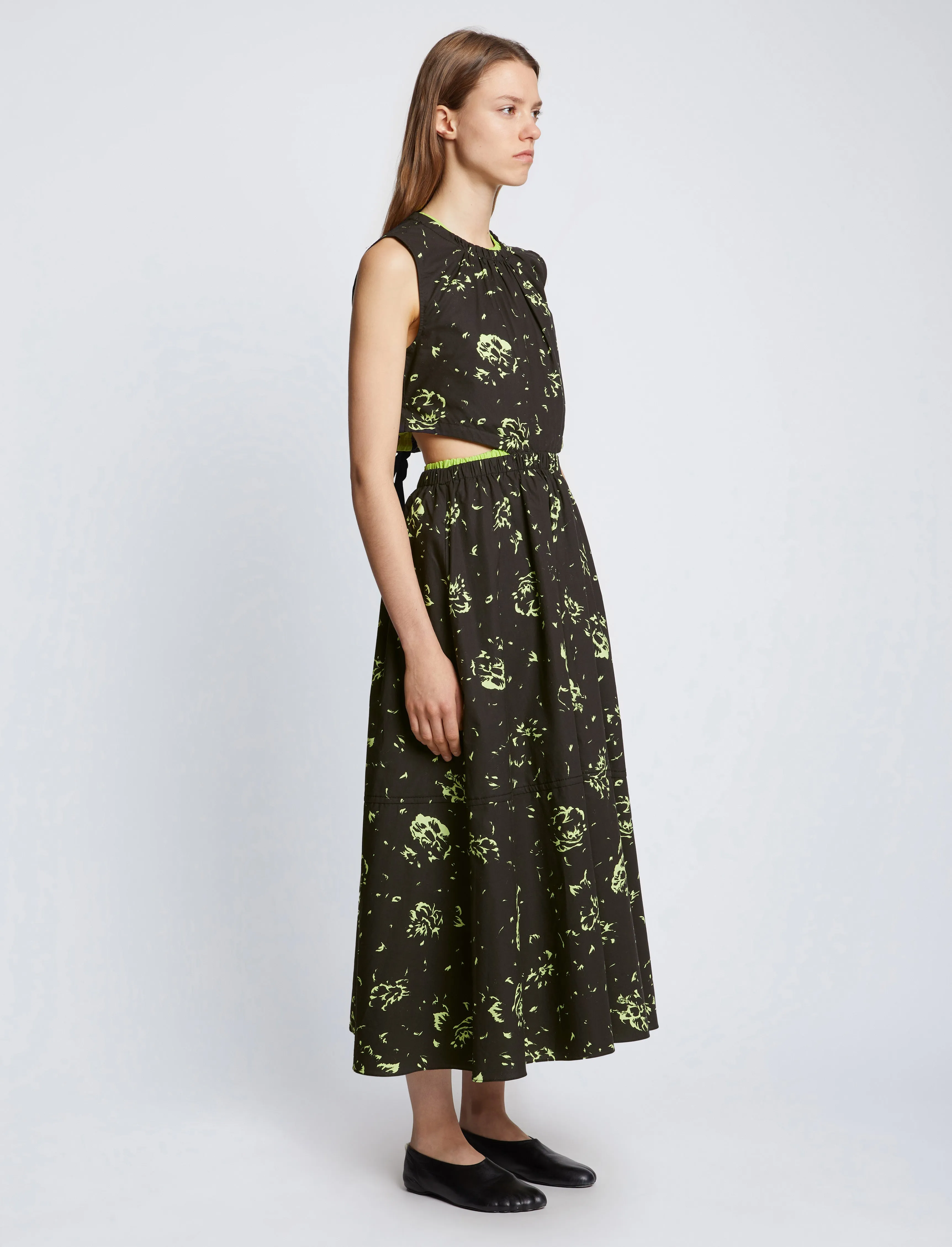 Poplin Cut Out Midi Dress sold by Proenza Schouler product image thumbnail 3