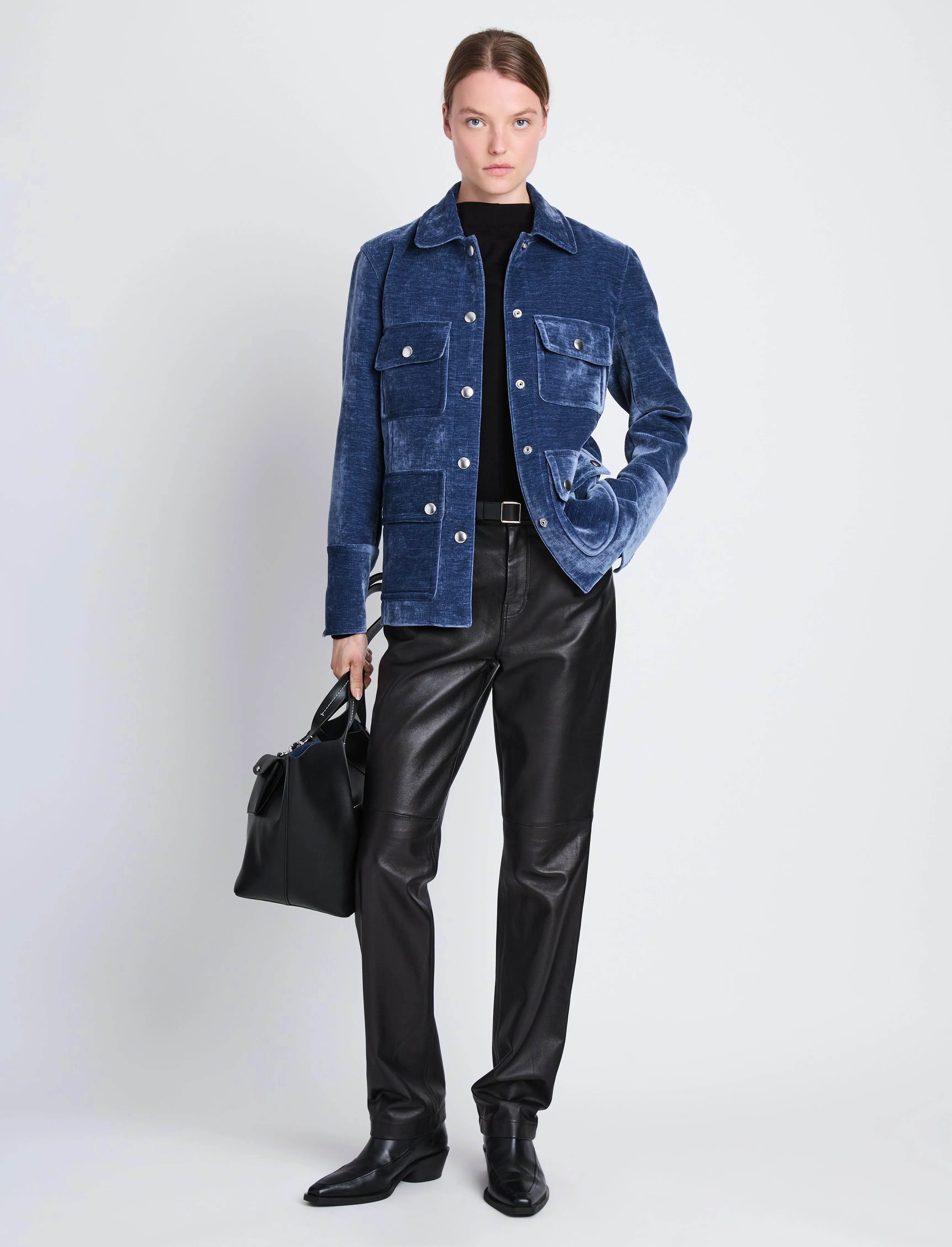 Stella Jacket in Chenille Suiting sold by Proenza Schouler product image thumbnail 3