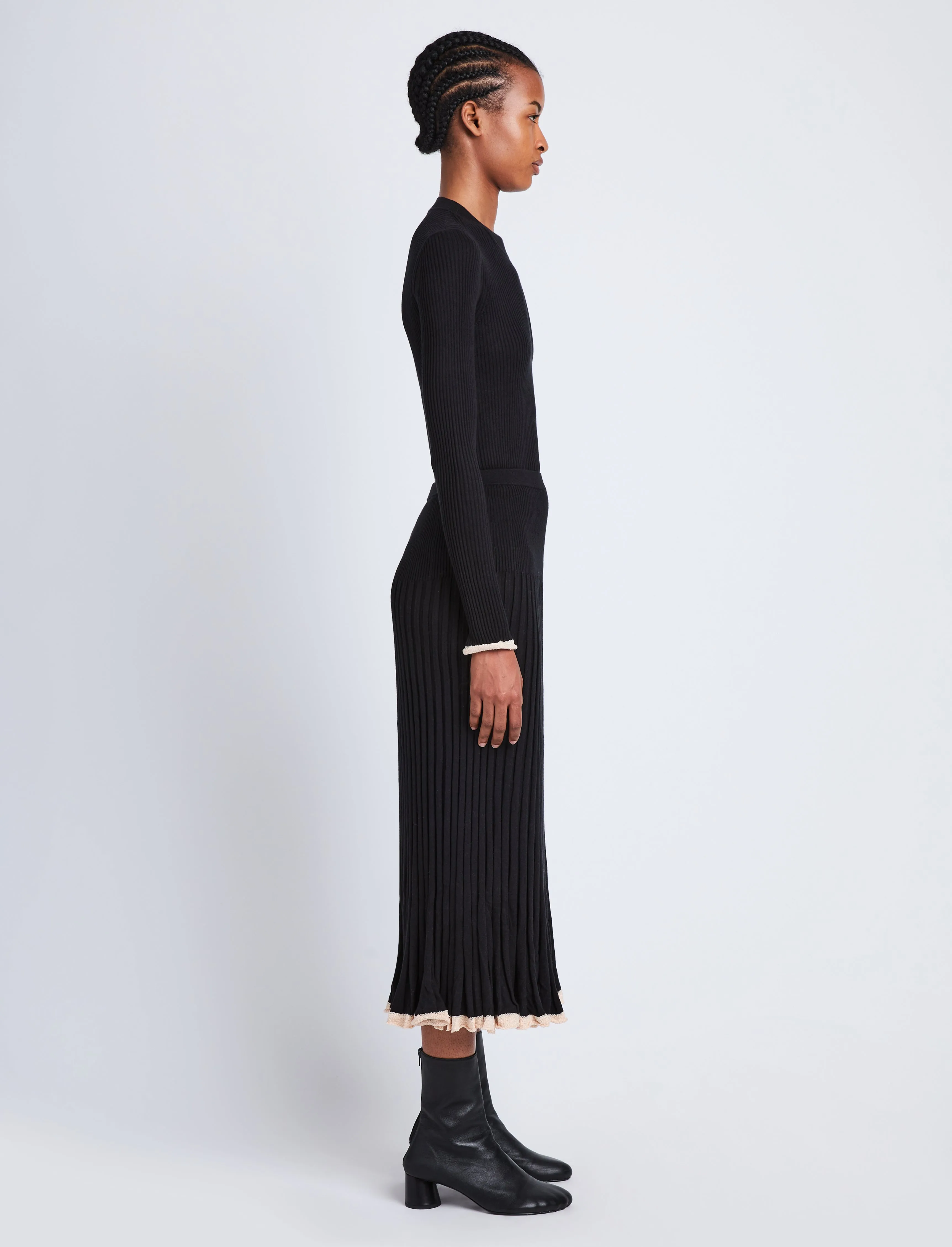 Silk Cashmere Rib Knit Skirt sold by Proenza Schouler product image thumbnail 3